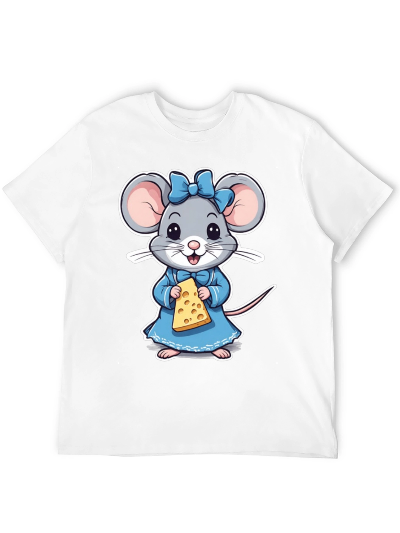 Cute Mouse Holding Cheese T-Shirt