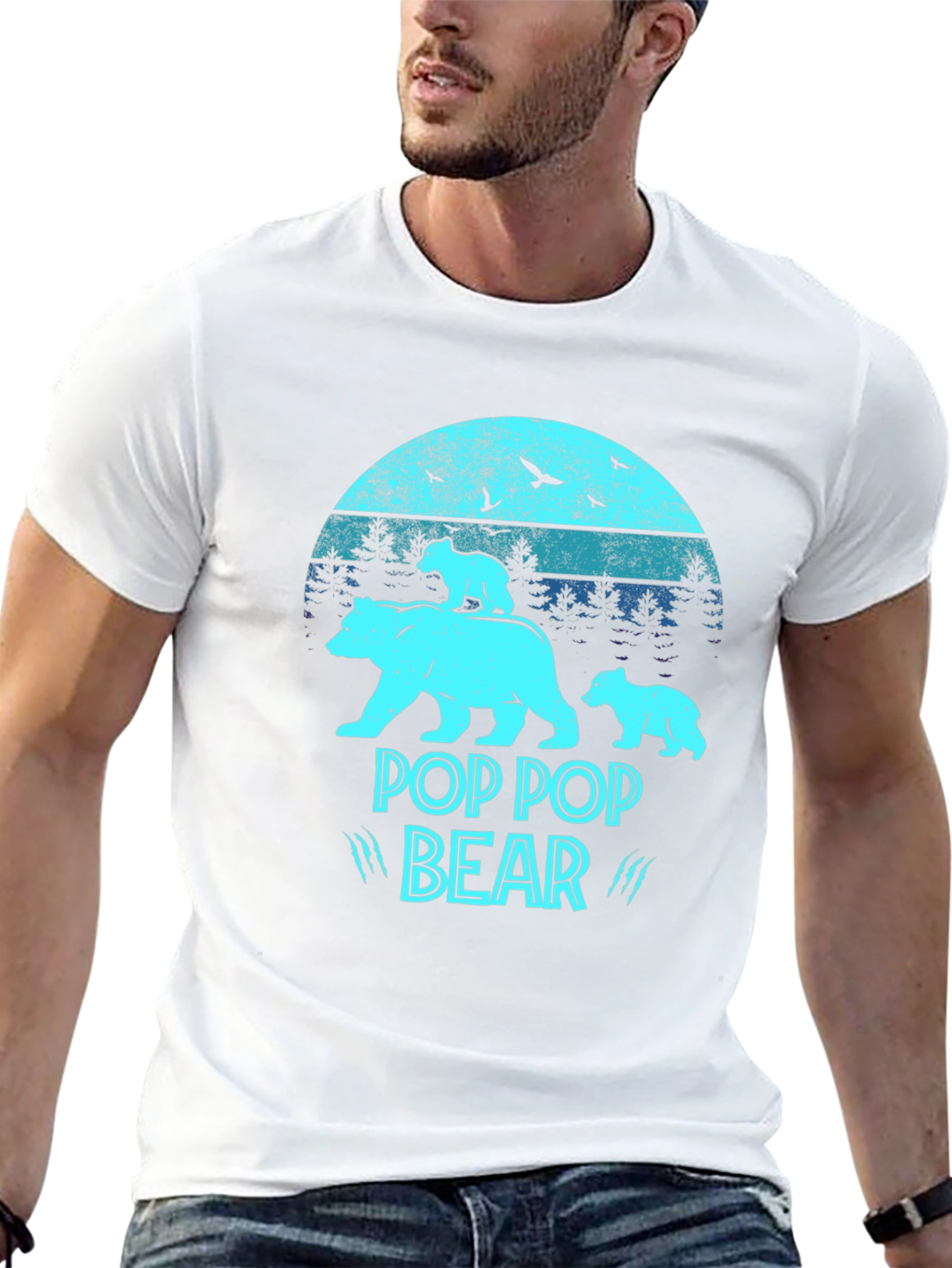Pop Pop Bear T-Shirt - Fathers Day Gift