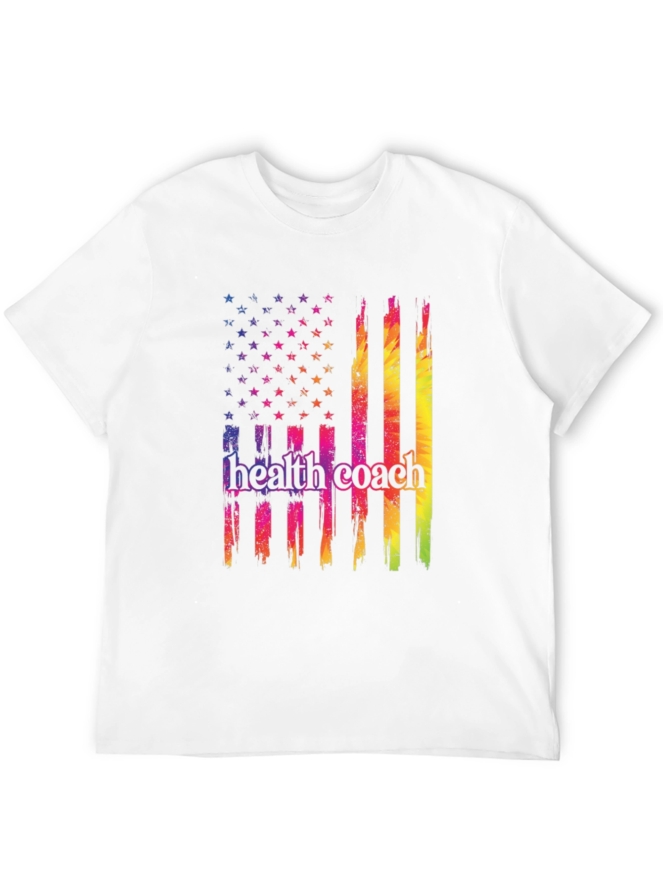Health Coach USA Flag Graphic T-Shirt