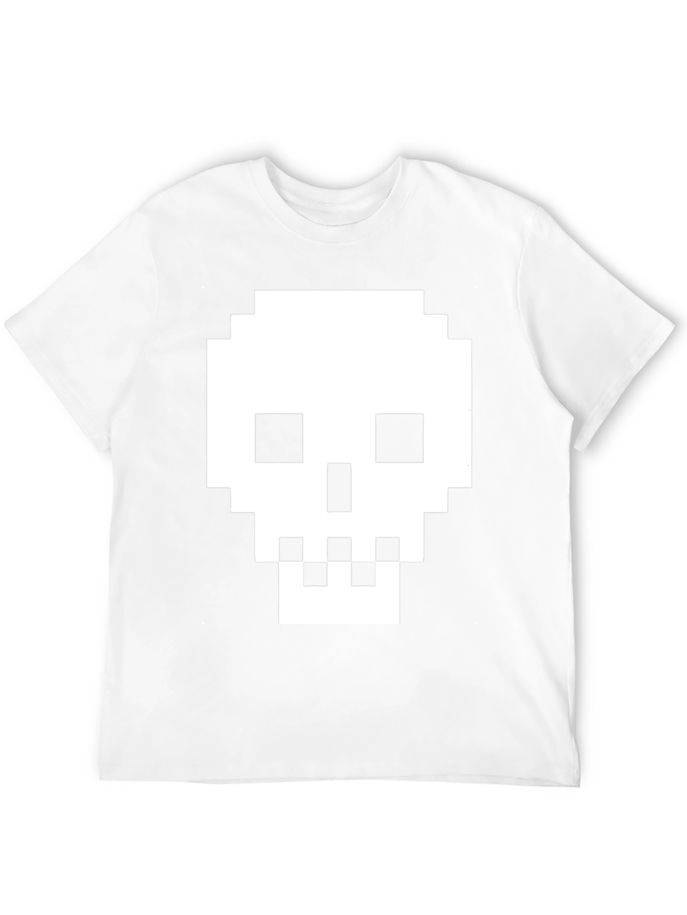Pixelated Skull T-Shirt - Retro Gaming Tee
