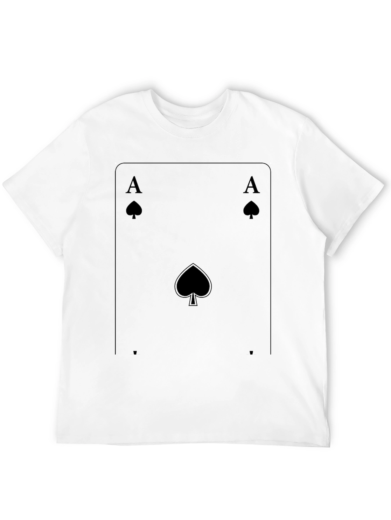 Ace of Spades Graphic Tee - Classic Card Design