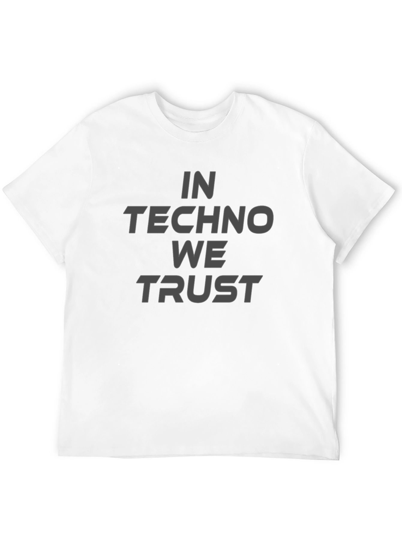 In Techno We Trust T-Shirt - Black
