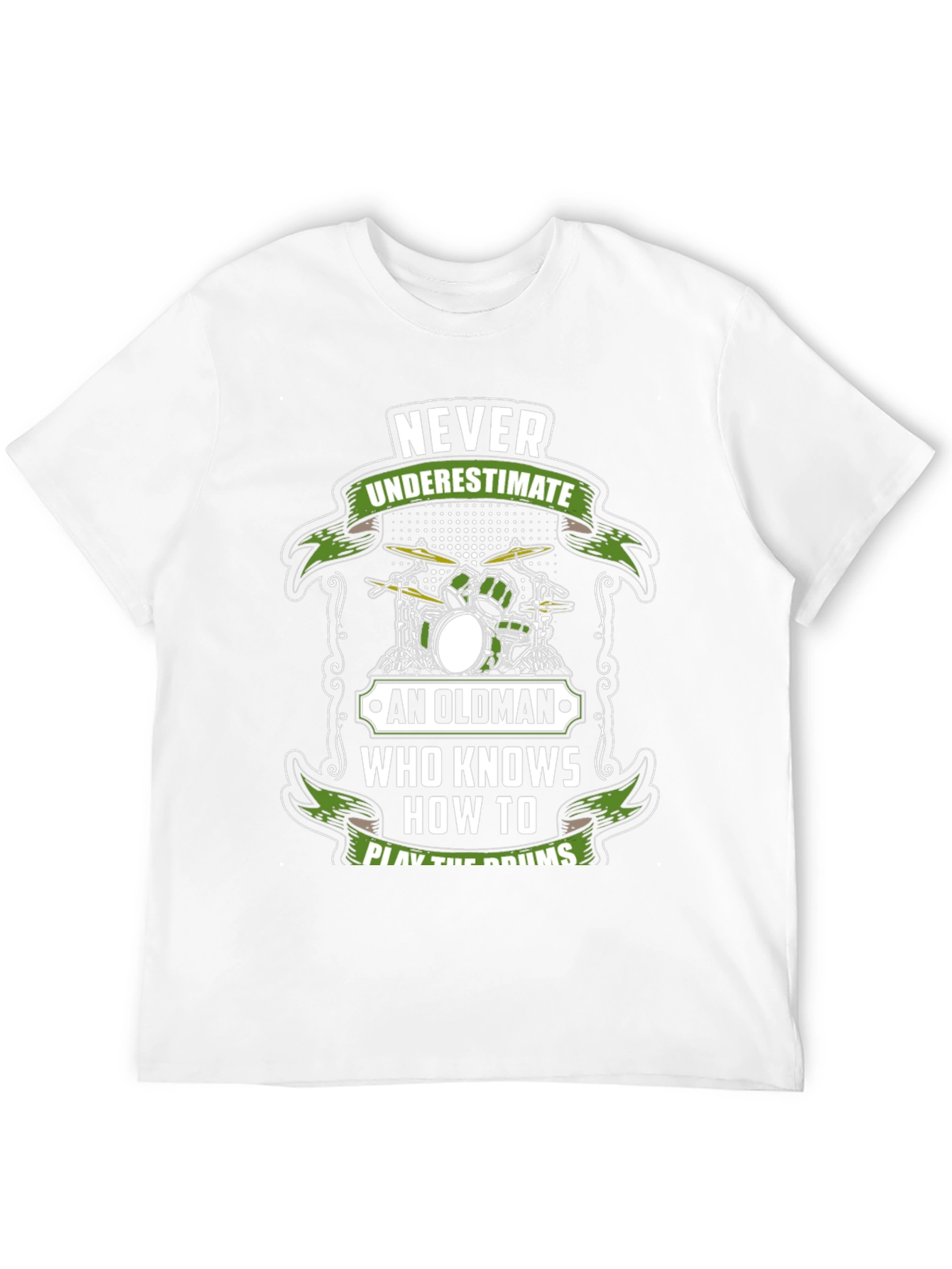 Never Underestimate Old Man Who Knows Drums T-Shirt