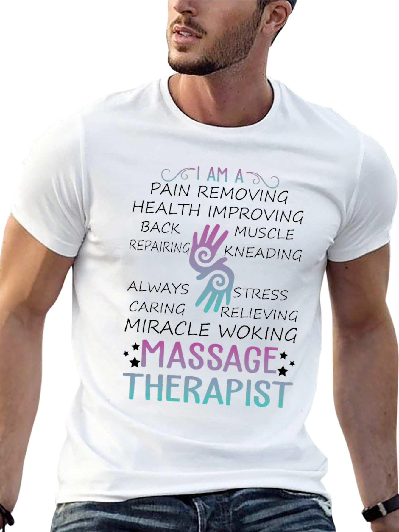 Massage Therapist T-Shirt - Pain Relief & Health