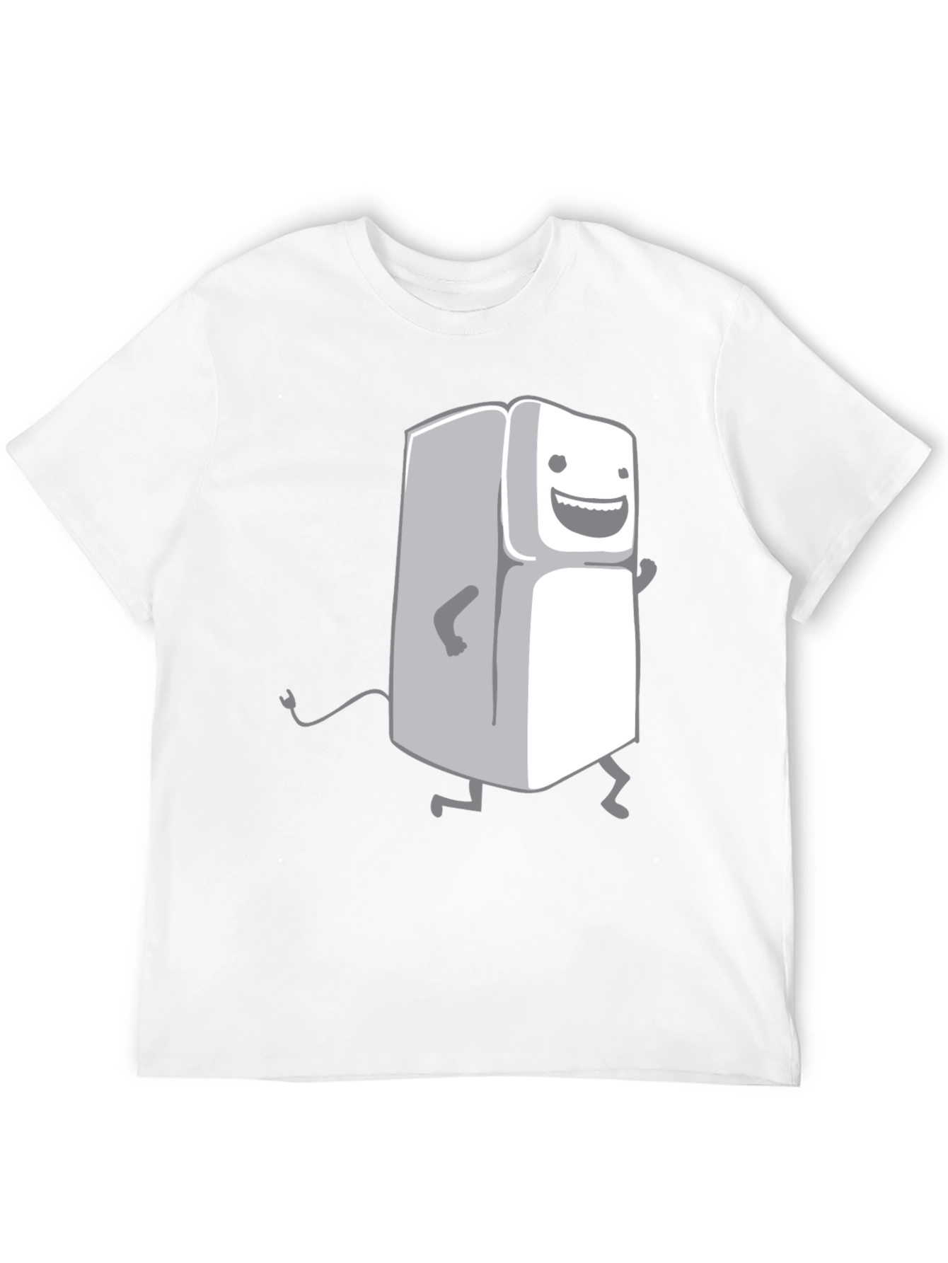 Funny Refrigerator Graphic T-Shirt - Black