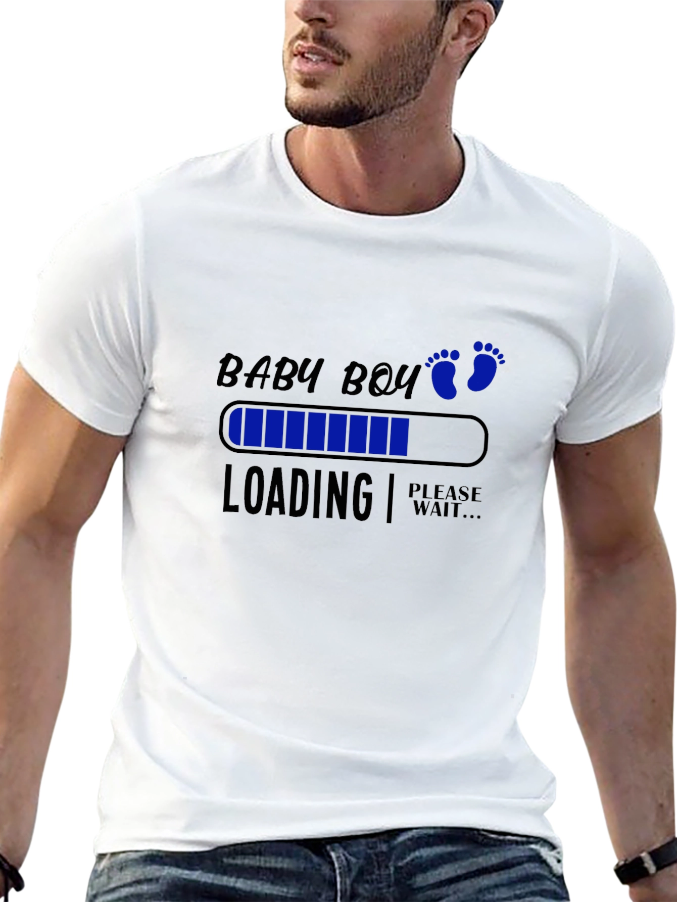 Baby Boy Loading T-Shirt - Expecting Announcement
