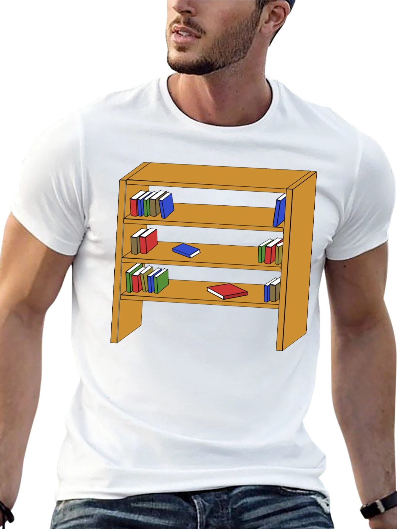 Bookcase Graphic Tee - Readers Delight