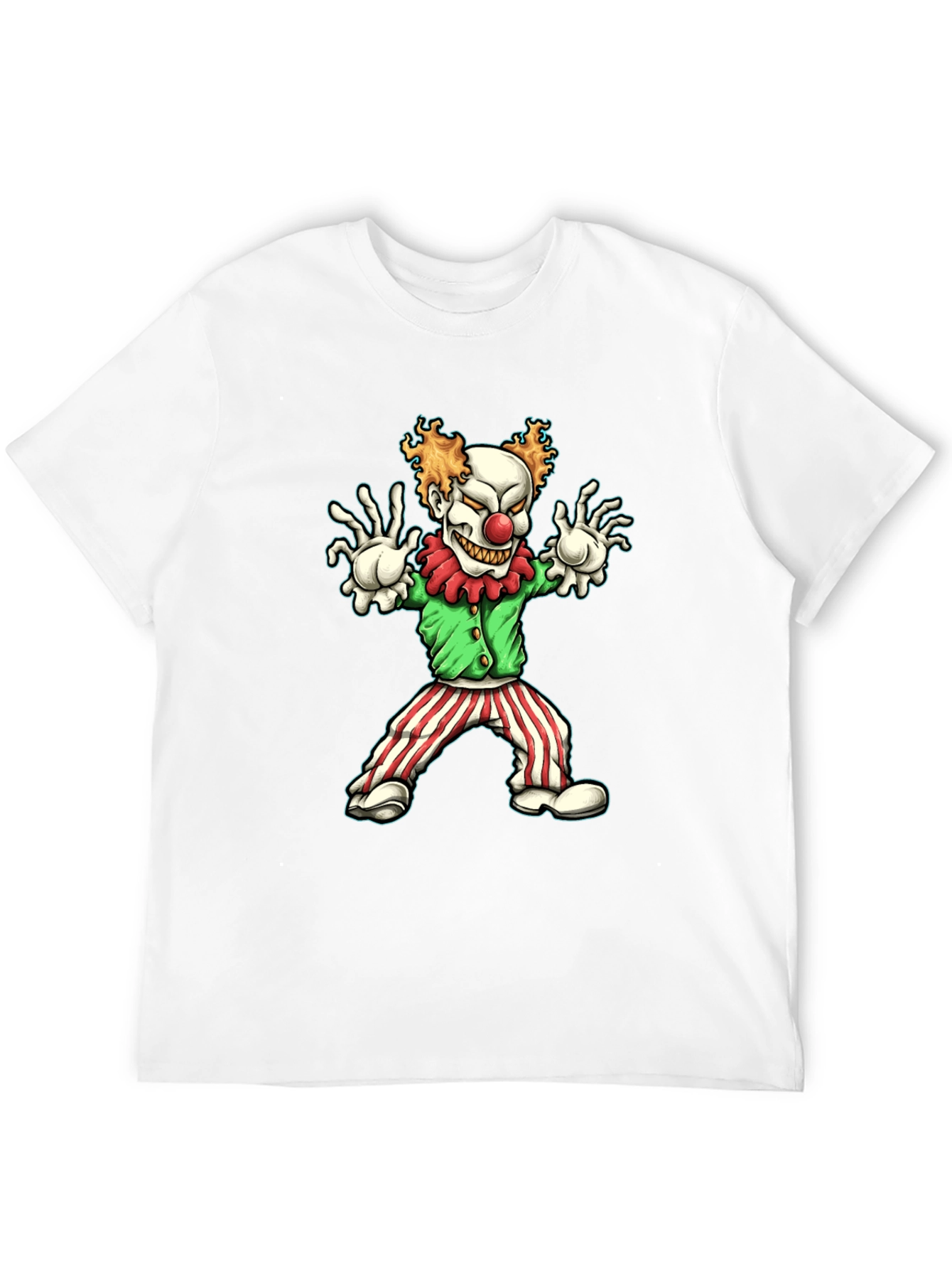 Creepy Clown Graphic Tee - Halloween Costume Shirt