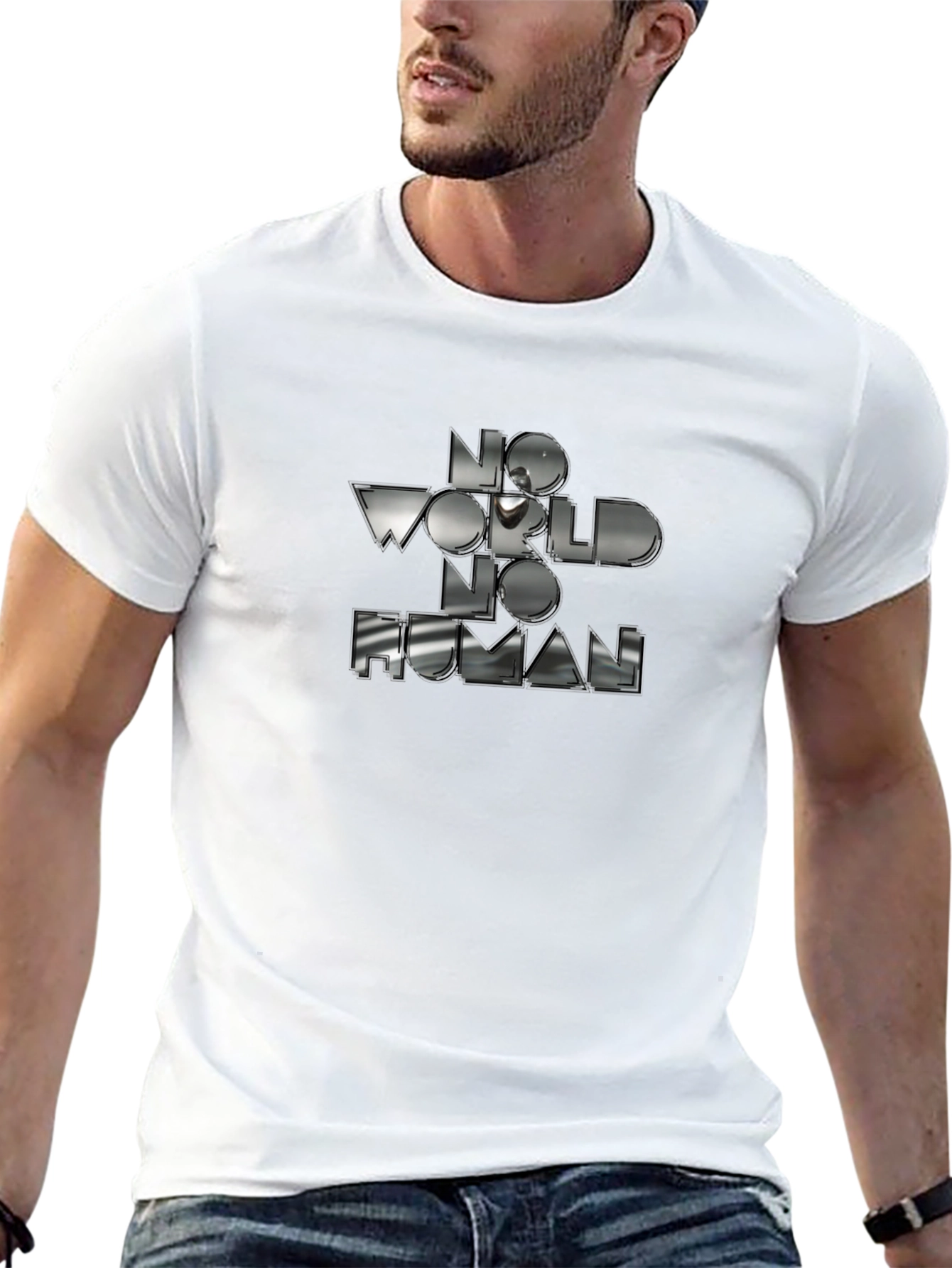 No World No Human Graphic Tee