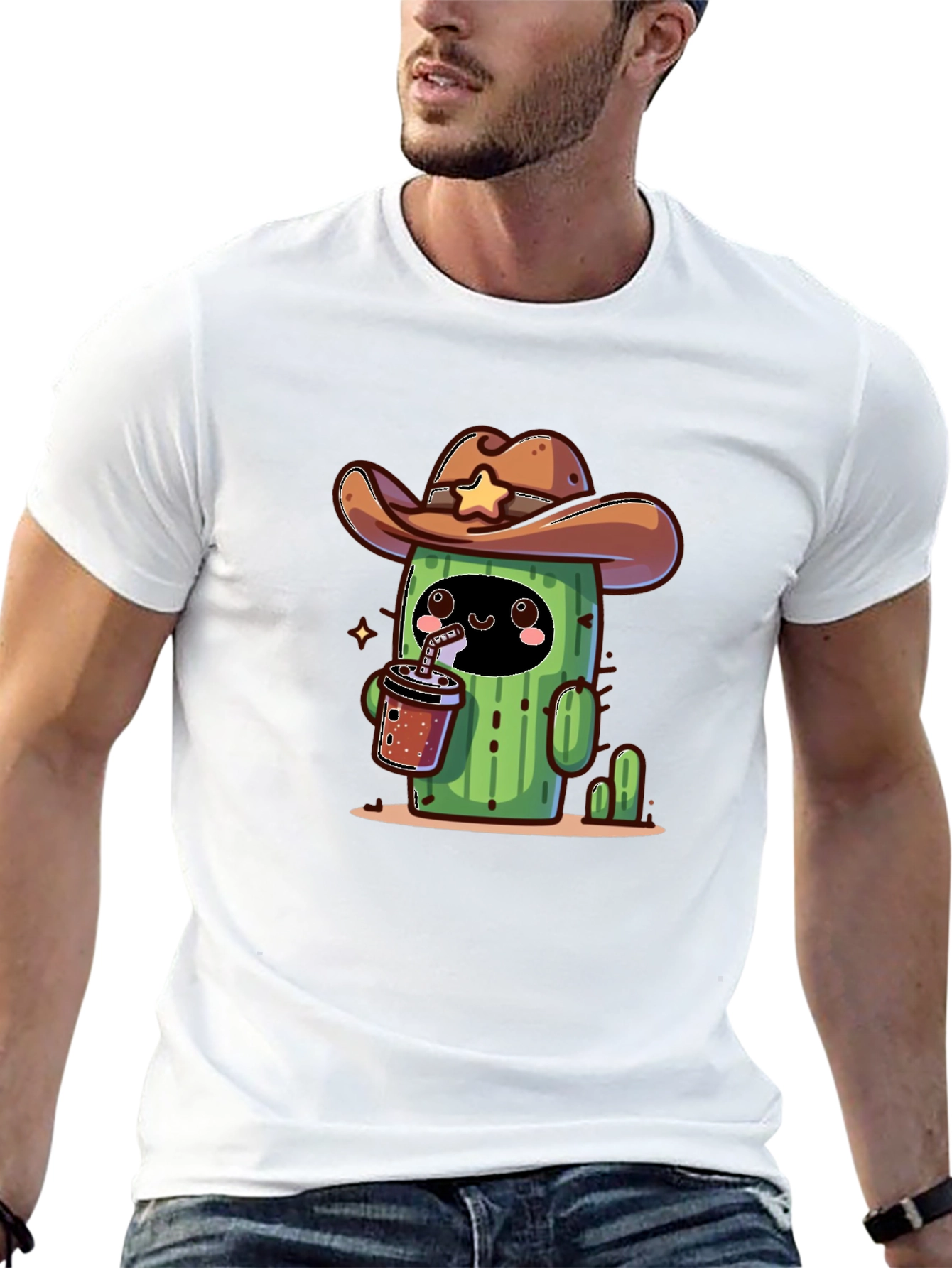 Cowboy Cactus T-Shirt - Cute Graphic Tee
