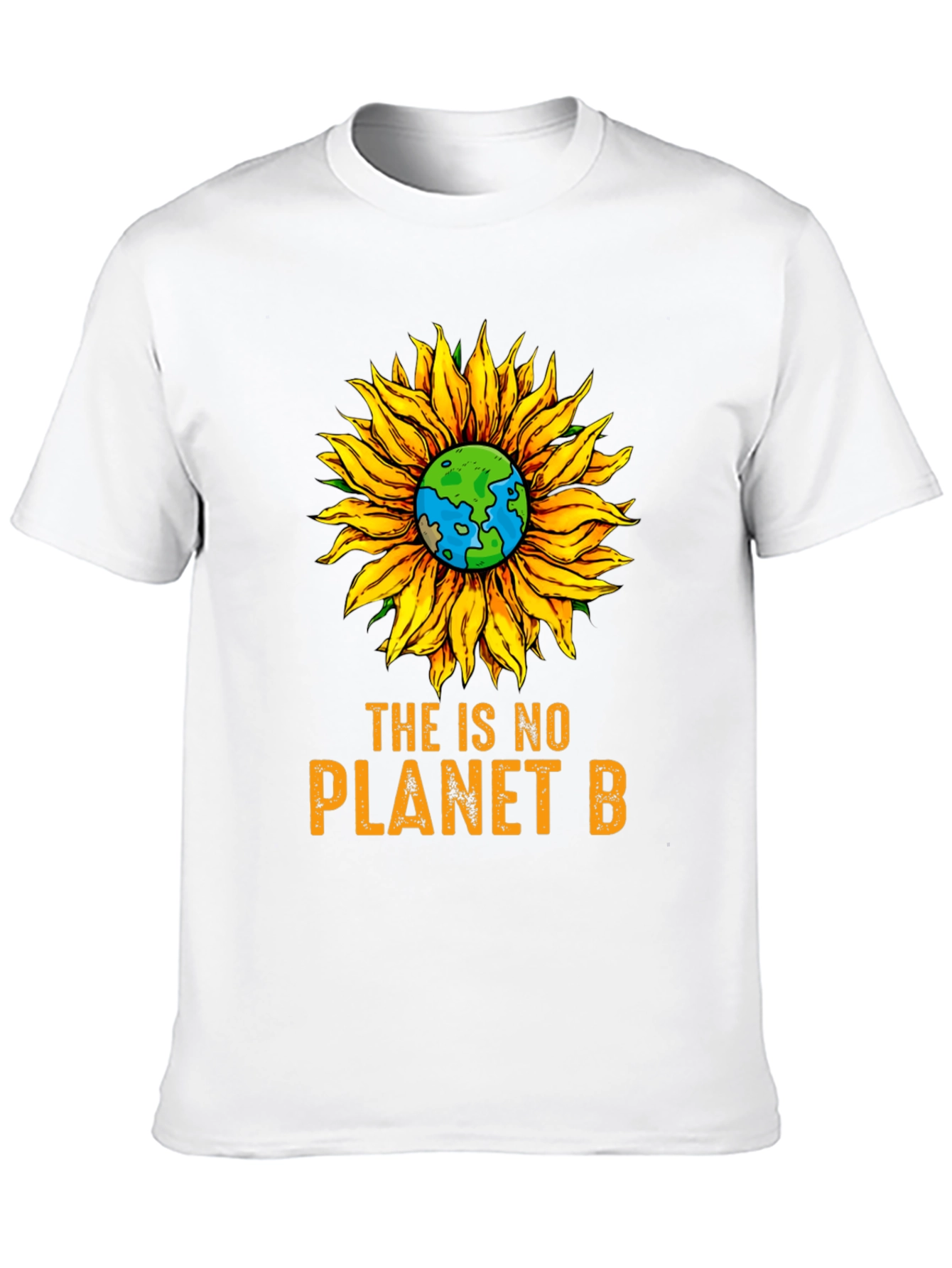 No Planet B Sunflower Graphic Tee - Earth Day