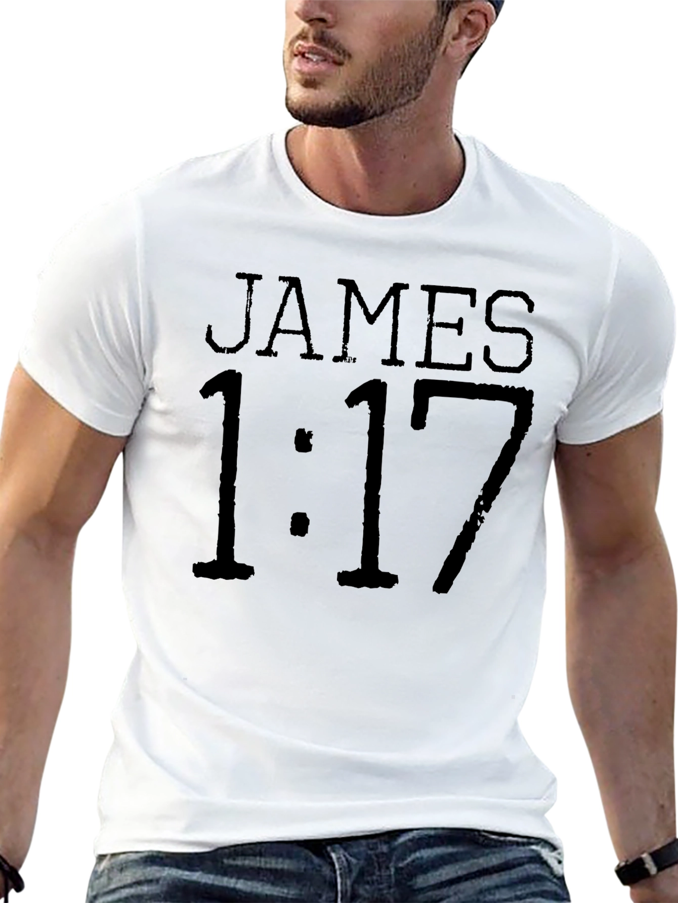 James 1:17 Graphic Tee - Mens Black T-Shirt