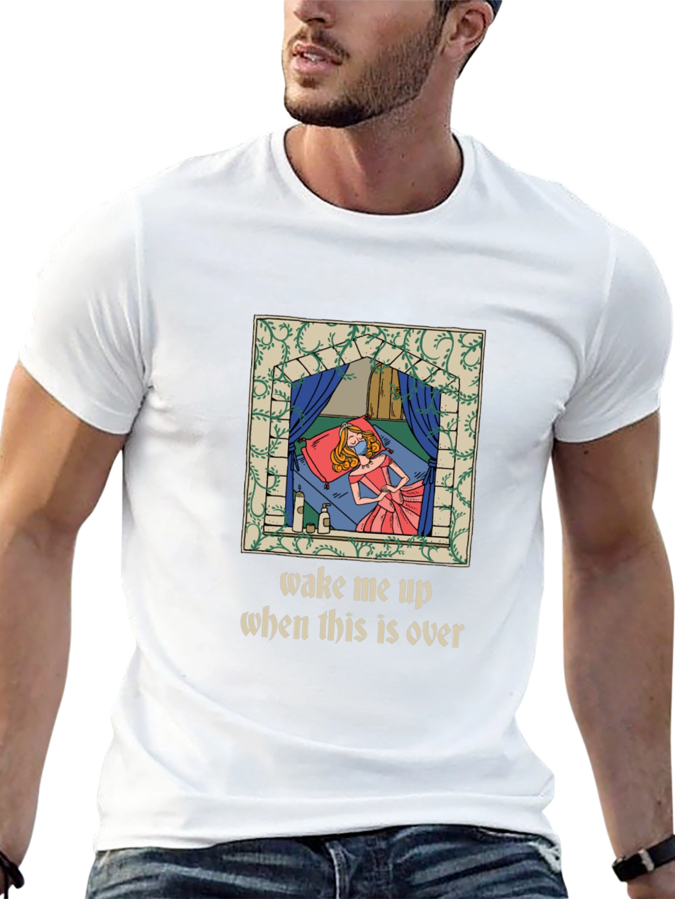 Wake Me Up Sleeping Princess Graphic Tee