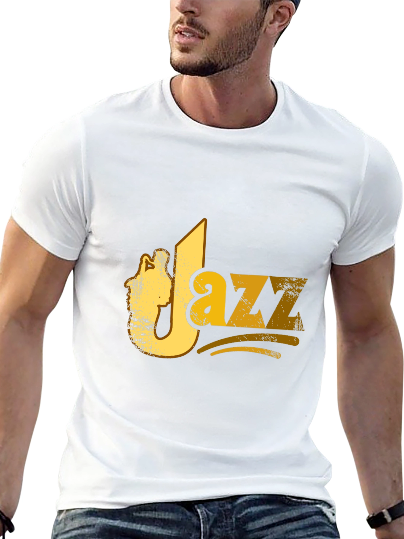 JAZZ Graphic Print Black T-shirt