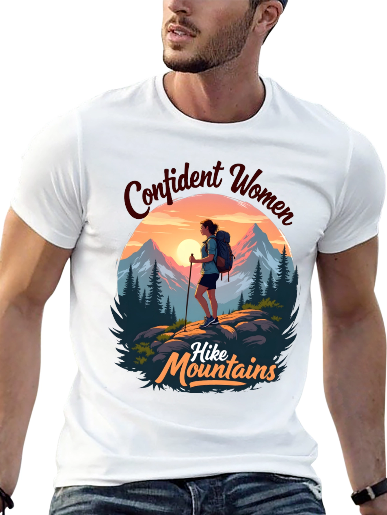 Confident Women Hike Mountains T-Shirt