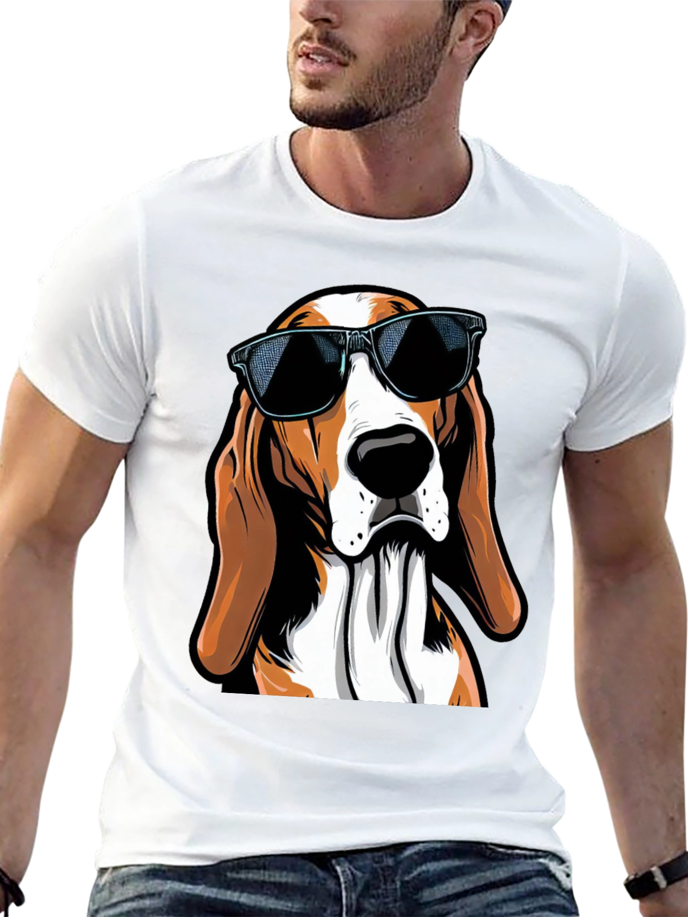 Cool Dog Graphic Tee - Unisex Black T-Shirt