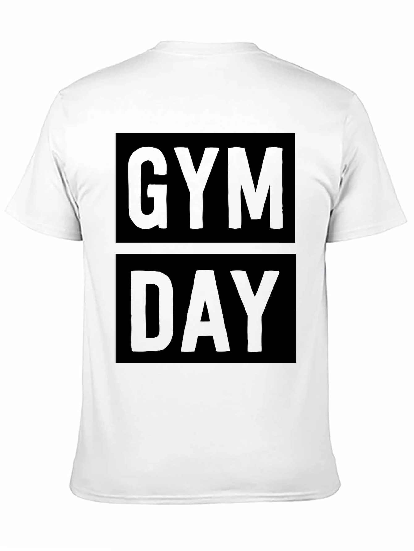 Gym Day Black Graphic T-Shirt