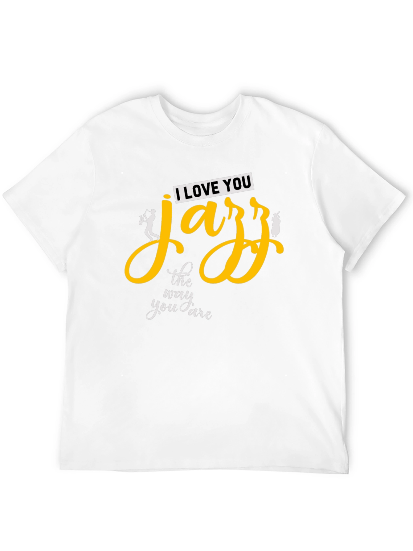 I Love You Jazz Mens T-Shirt - Black