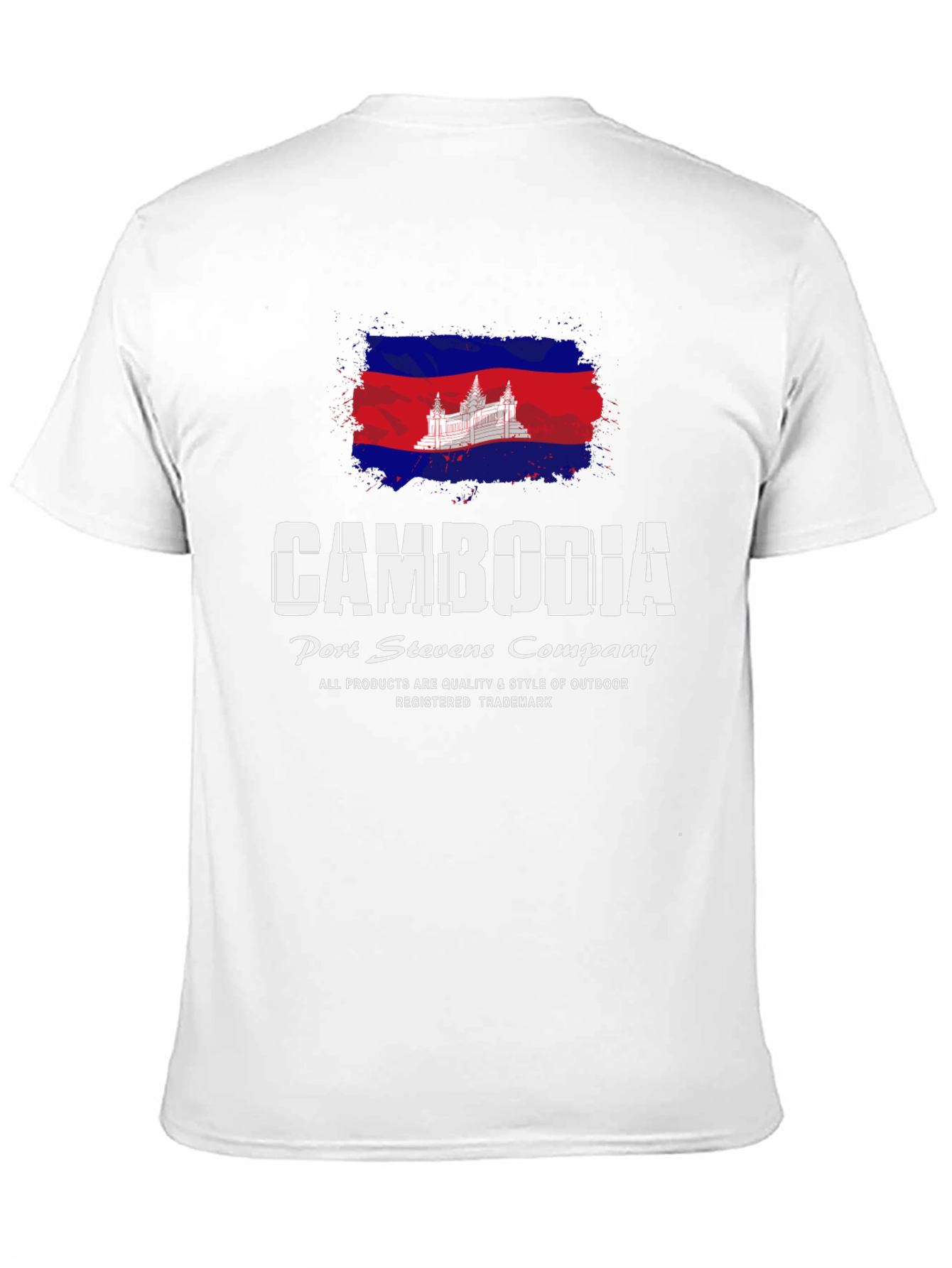 Cambodia Flag Graphic Tee - Port Stevens Company
