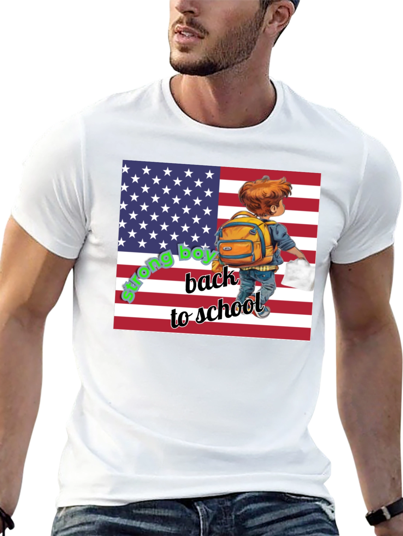 Back to School USA Flag T-Shirt
