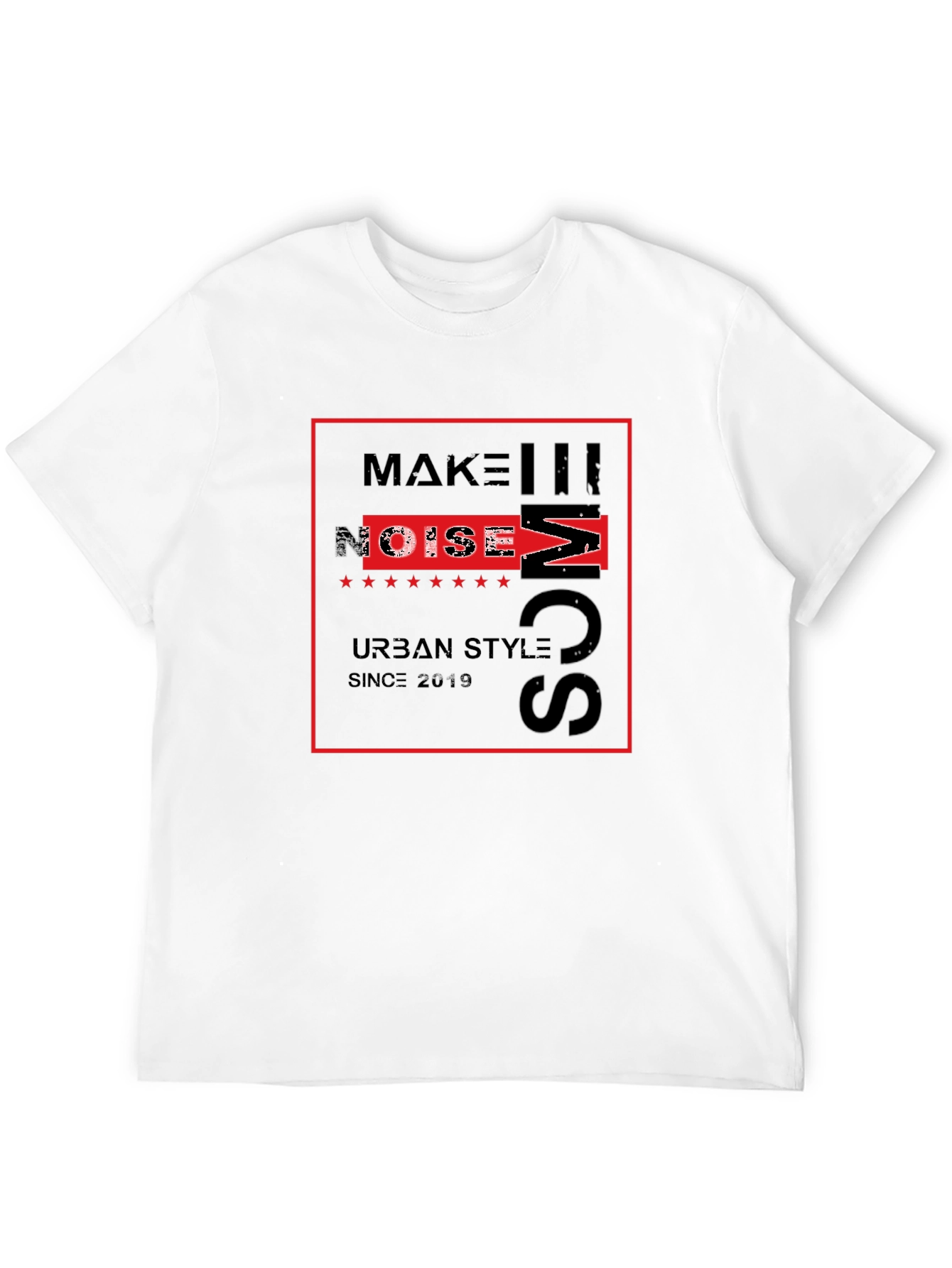 Urban Style Graphic Tee - Make Some Noise