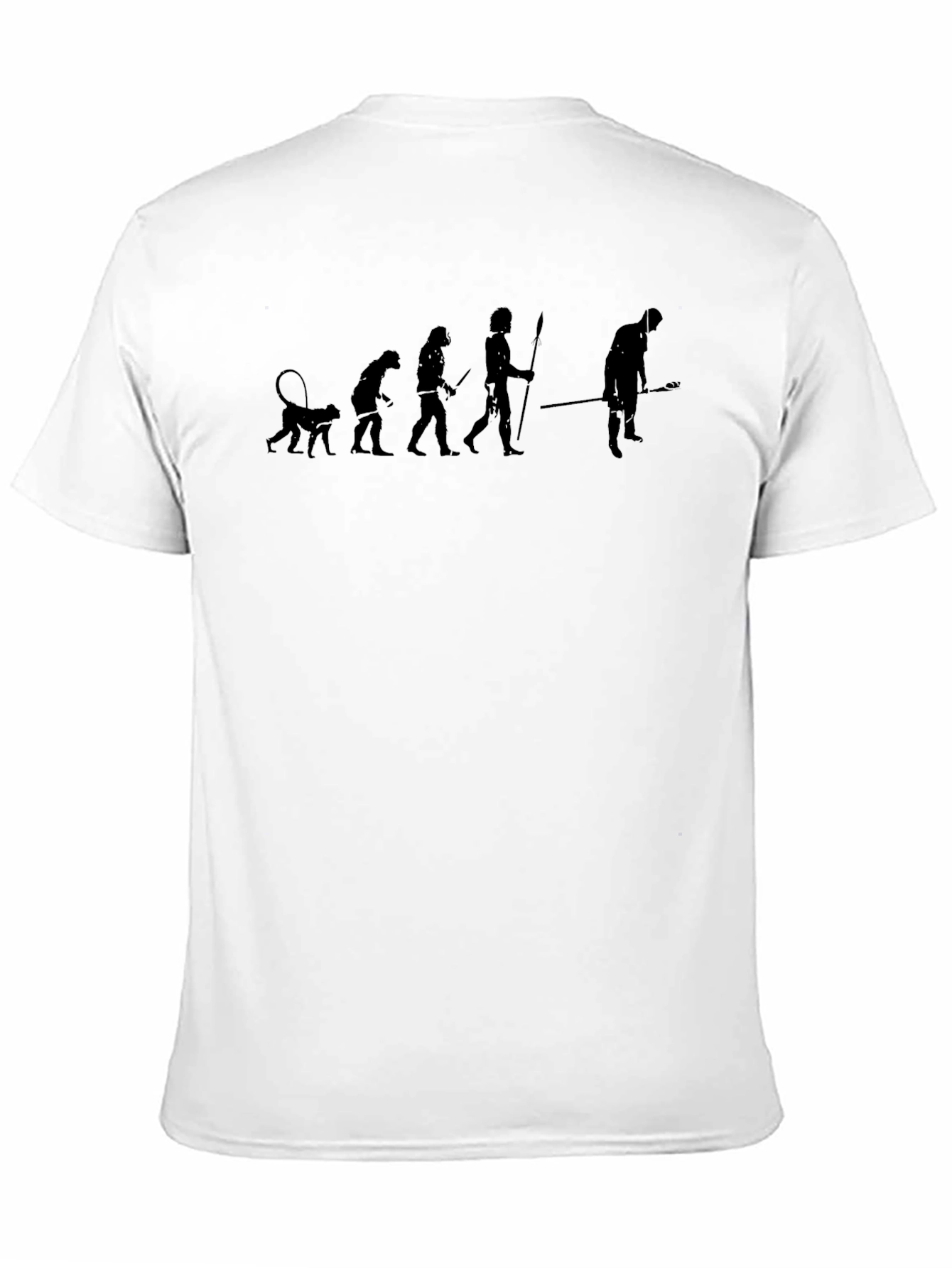 Evolution Humor Tee - Black Graphic T-Shirt