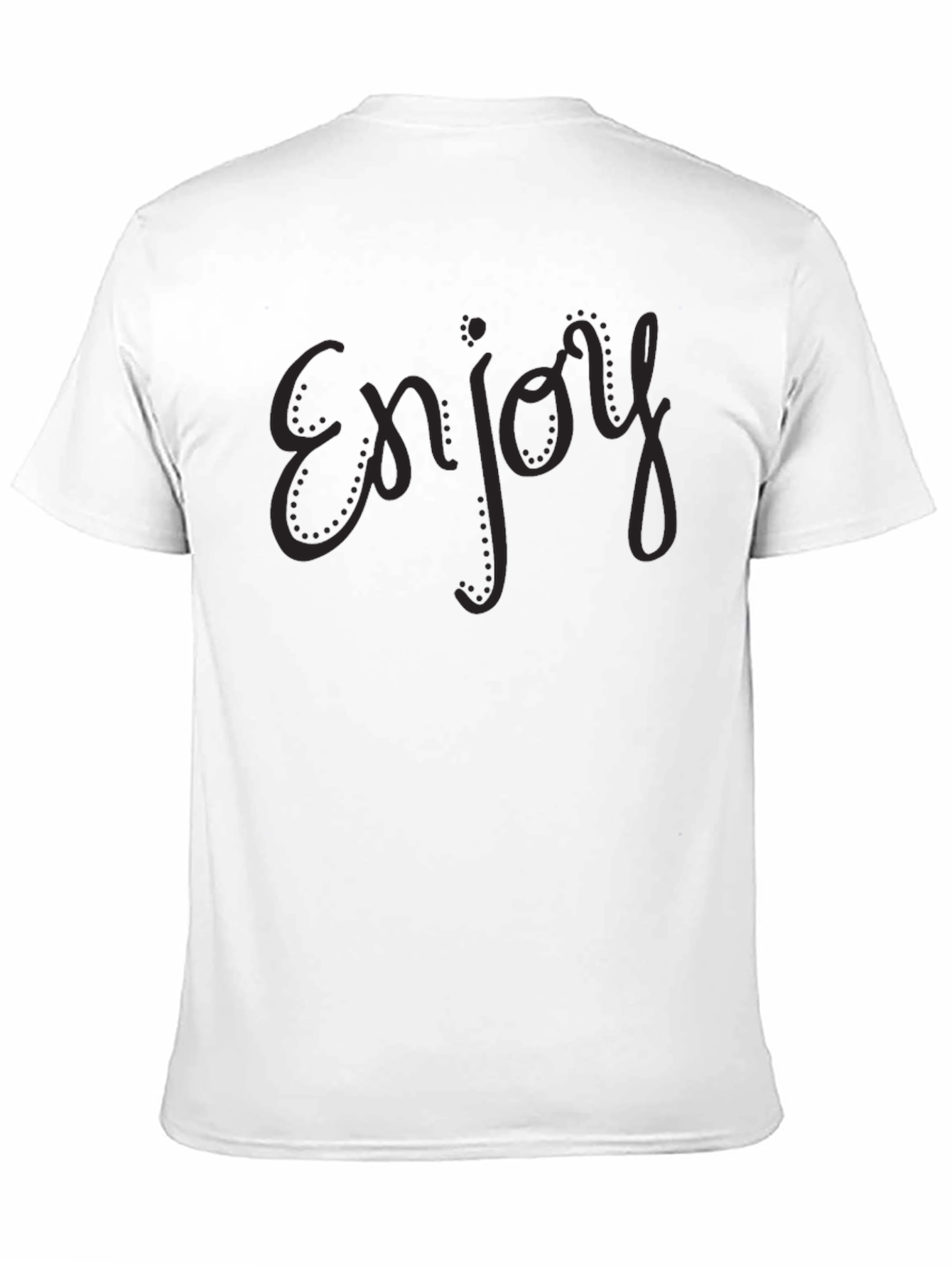 Enjoy Black Graphic T-Shirt | Minimalist Style