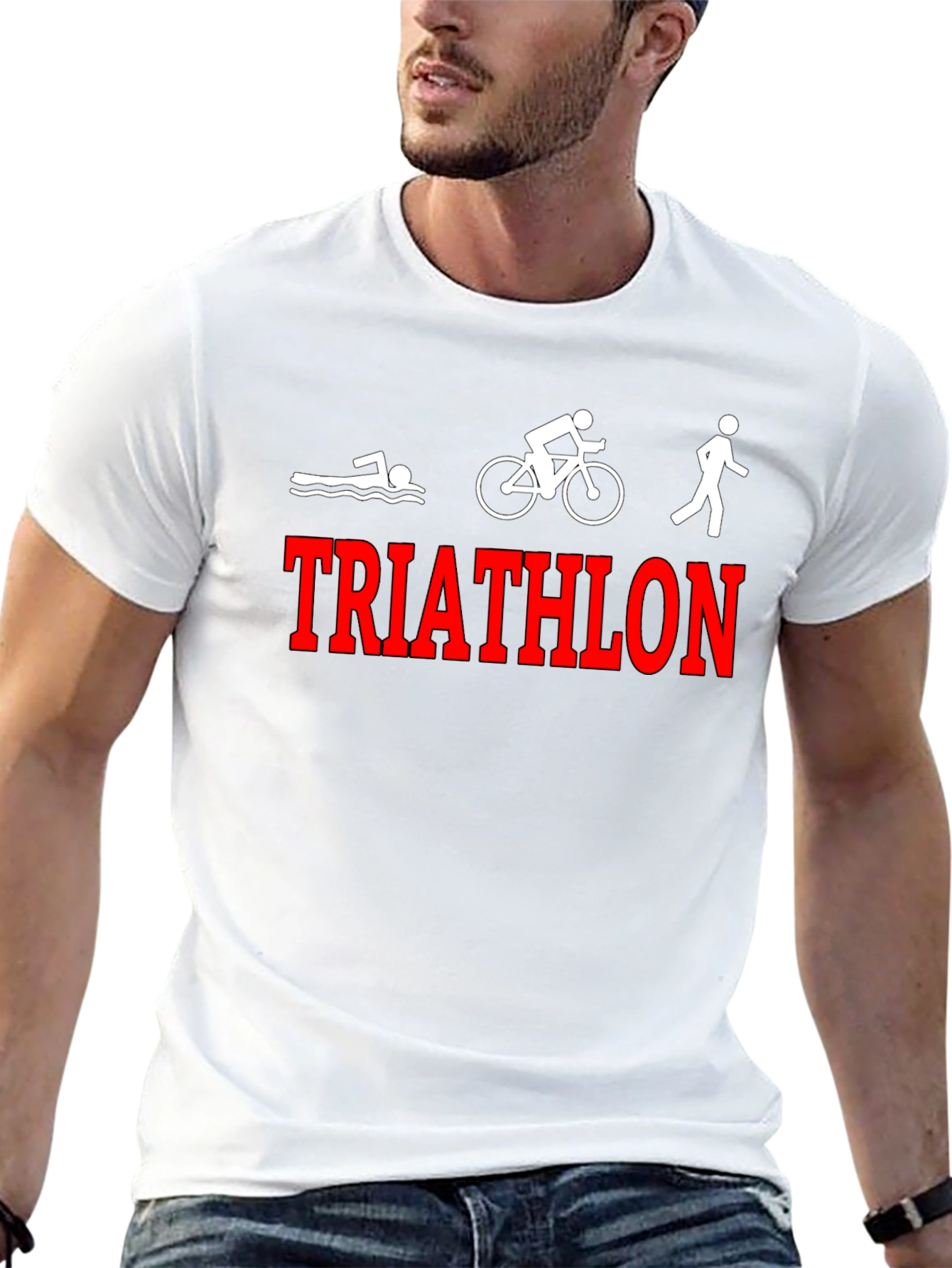 Triathlon Graphic Tee - Swim Bike Run