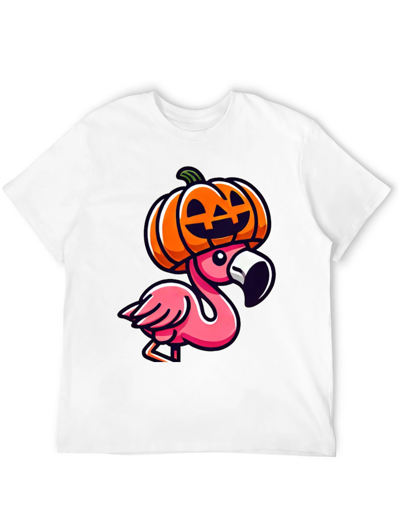 Flamingo Pumpkin Halloween T-Shirt