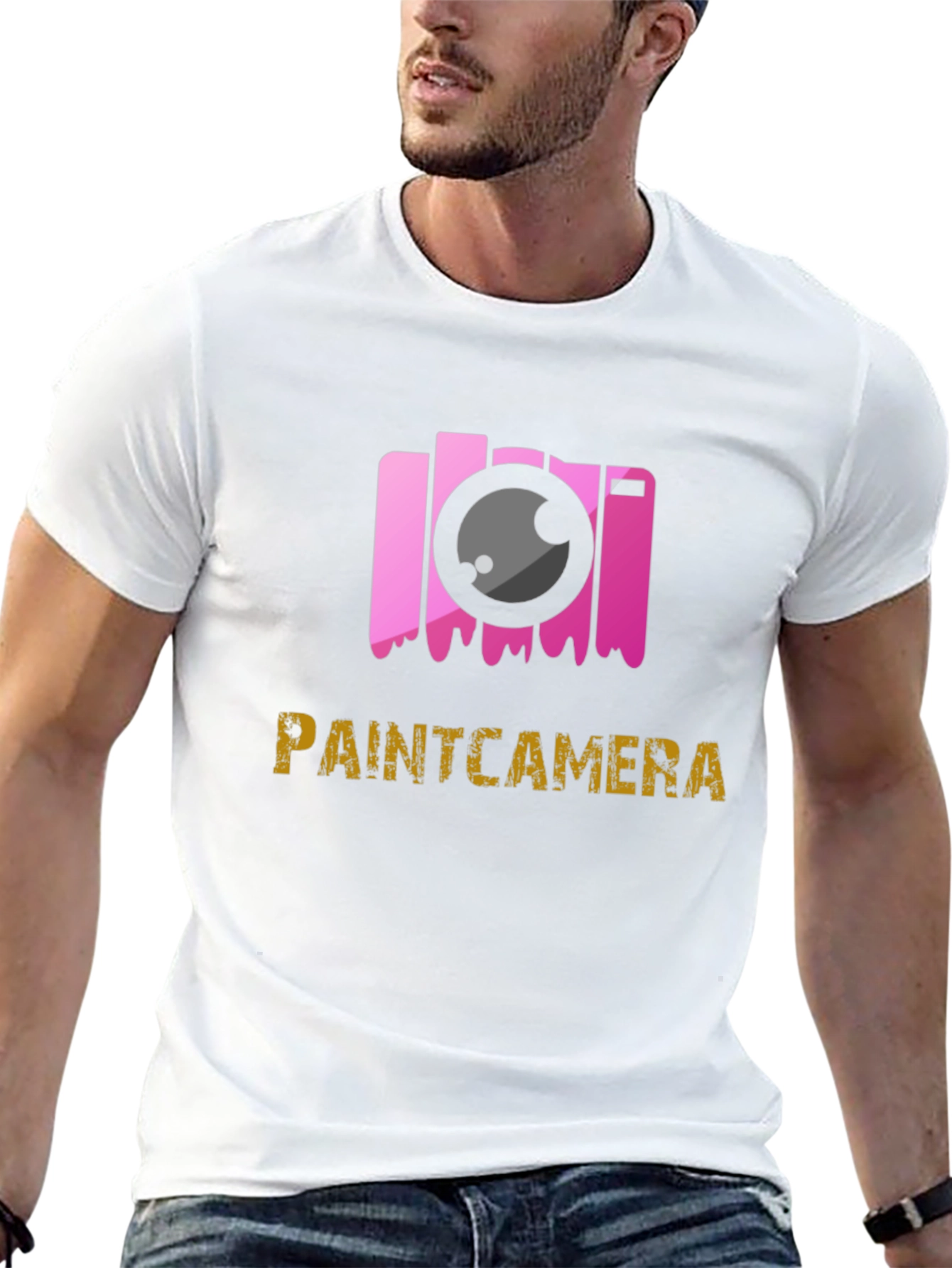 Paint Camera Black Tee