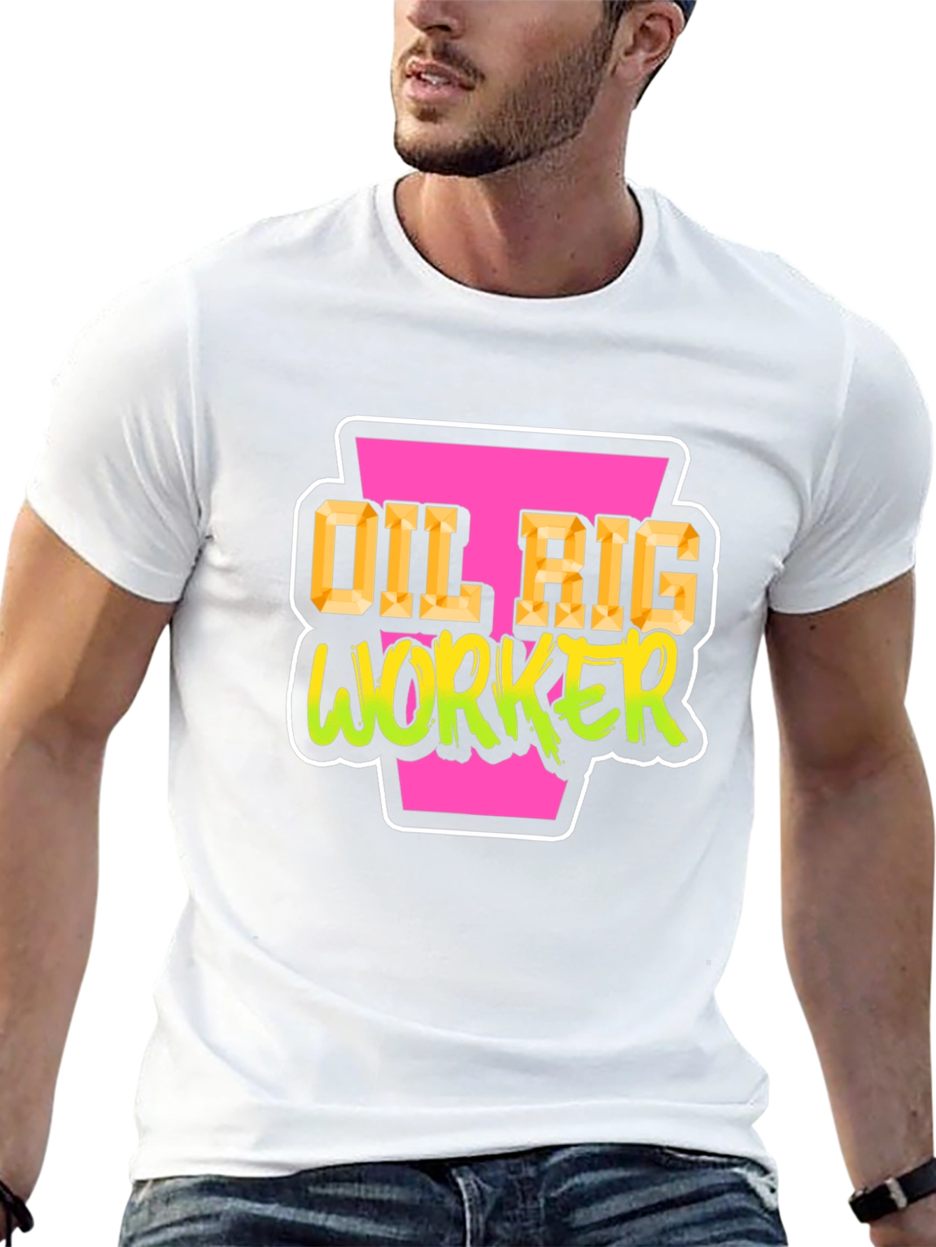 Oil Rig Worker Graphic Tee