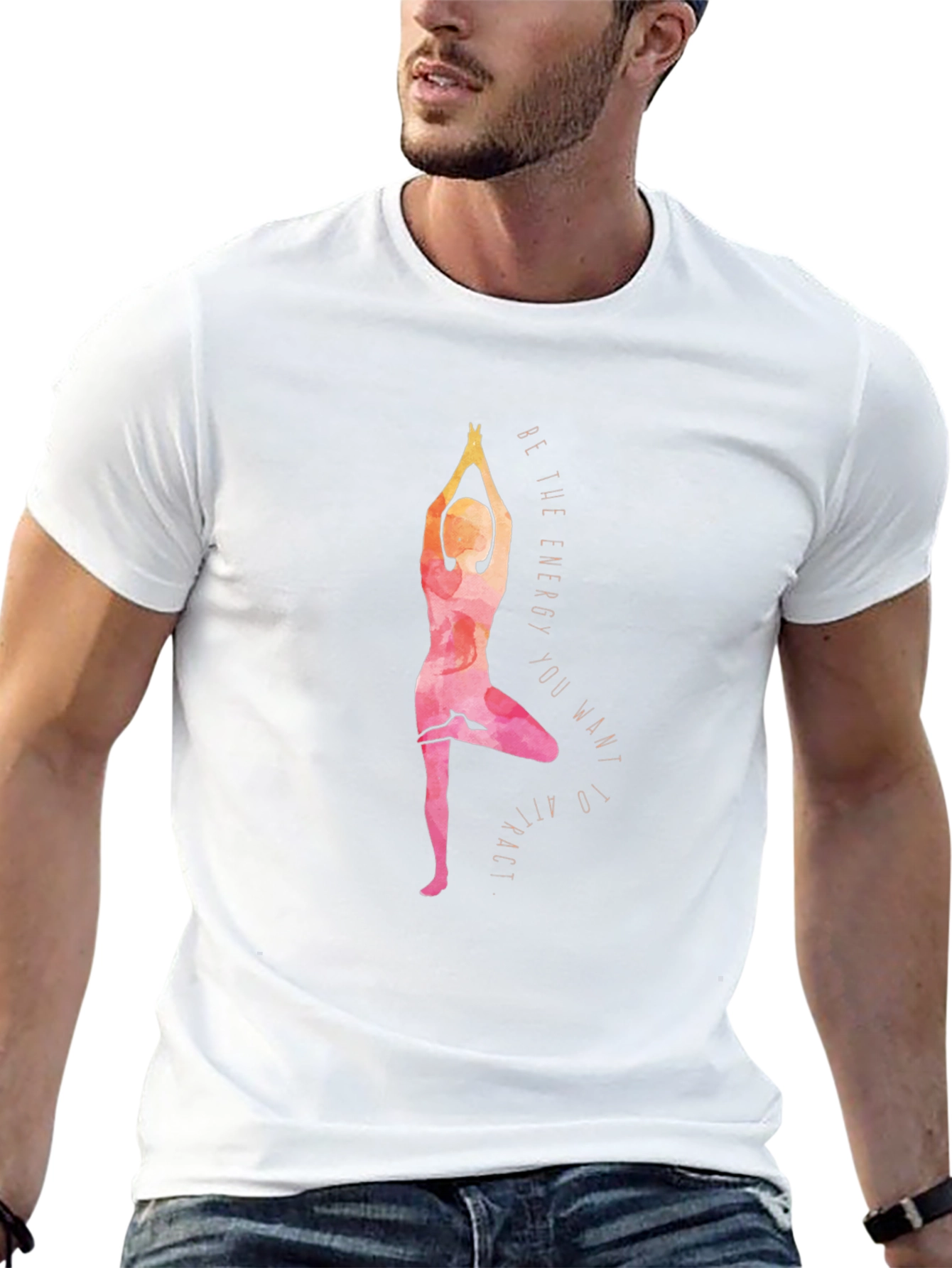 Yoga Energy Graphic Tee - Balance & Style