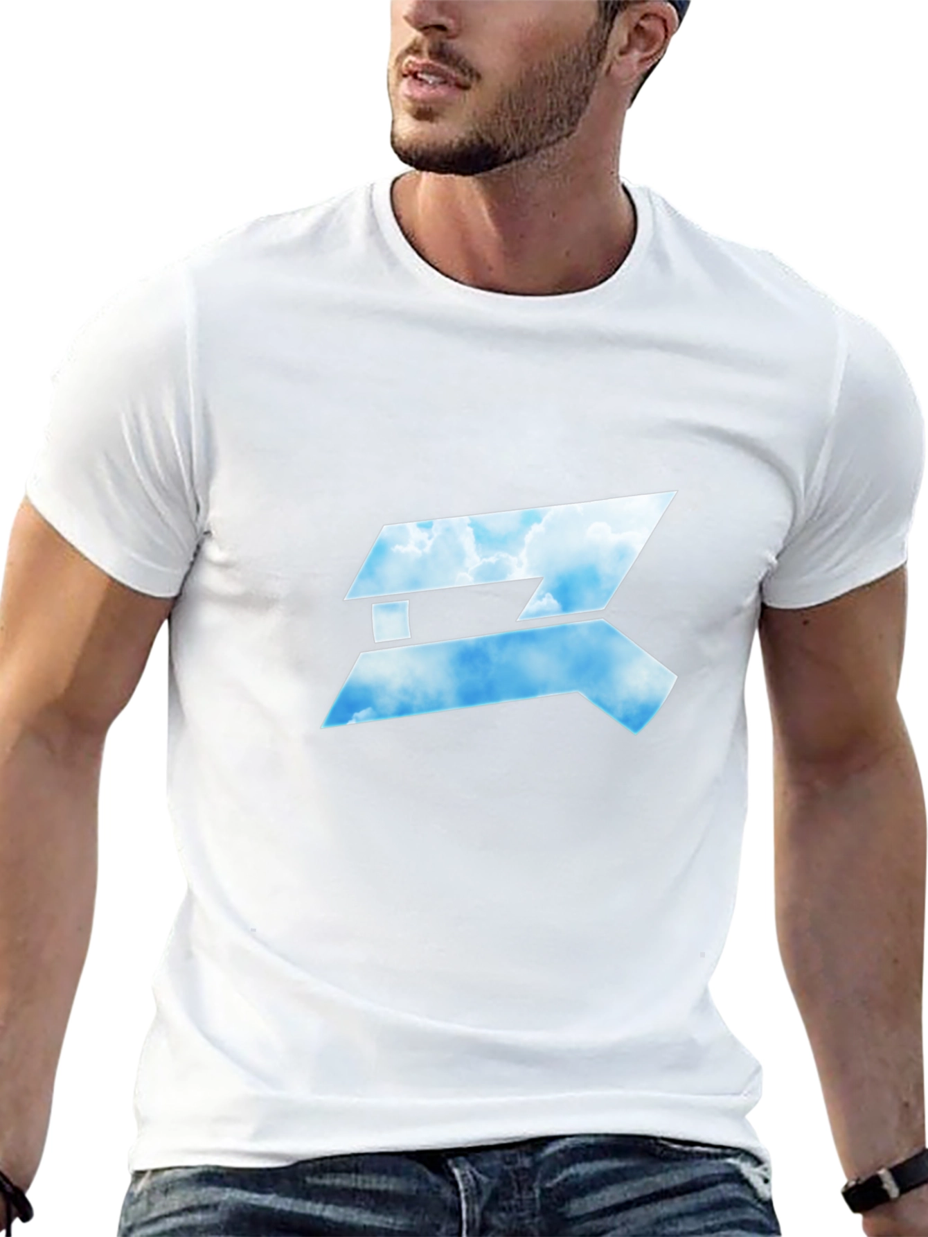 Sky Logo Black T-Shirt
