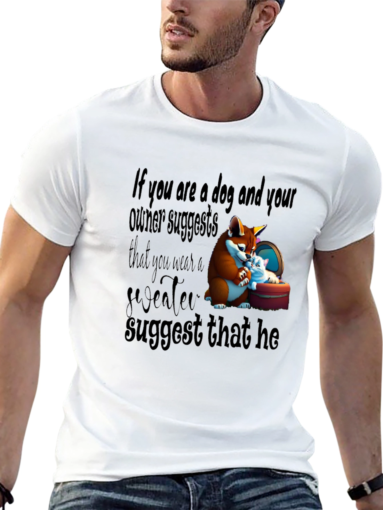 Dog Owner Funny Graphic Tee