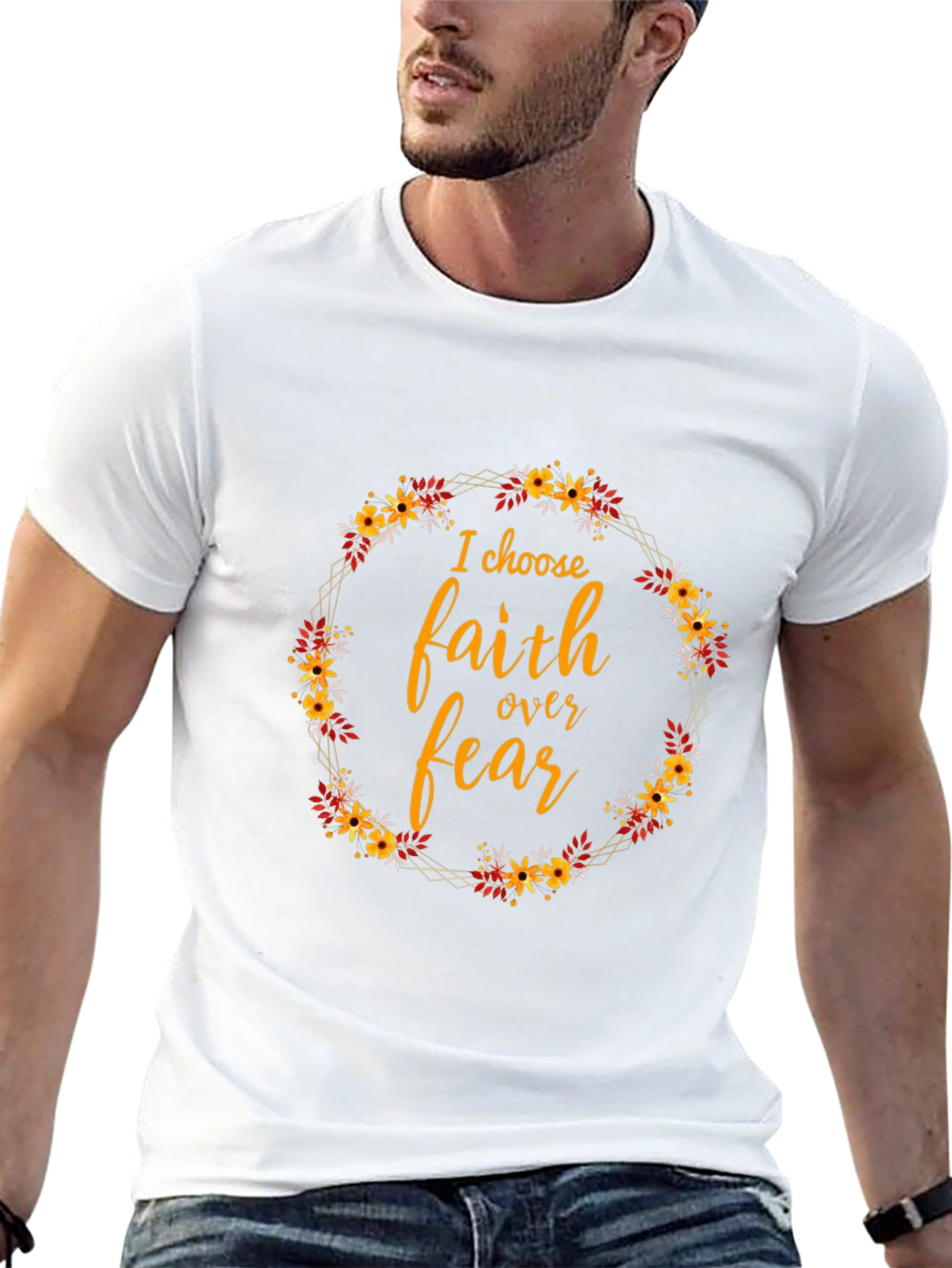 Faith Over Fear Floral Graphic Tee
