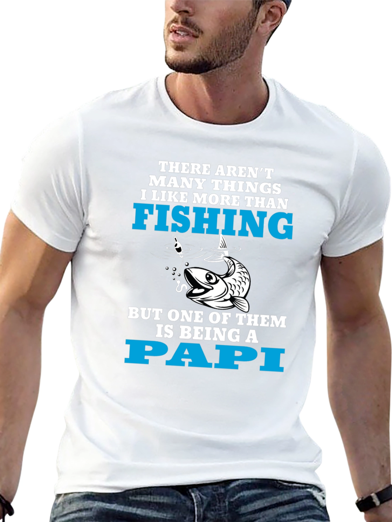 Fishing Papi T-Shirt - Fun Dad Gift