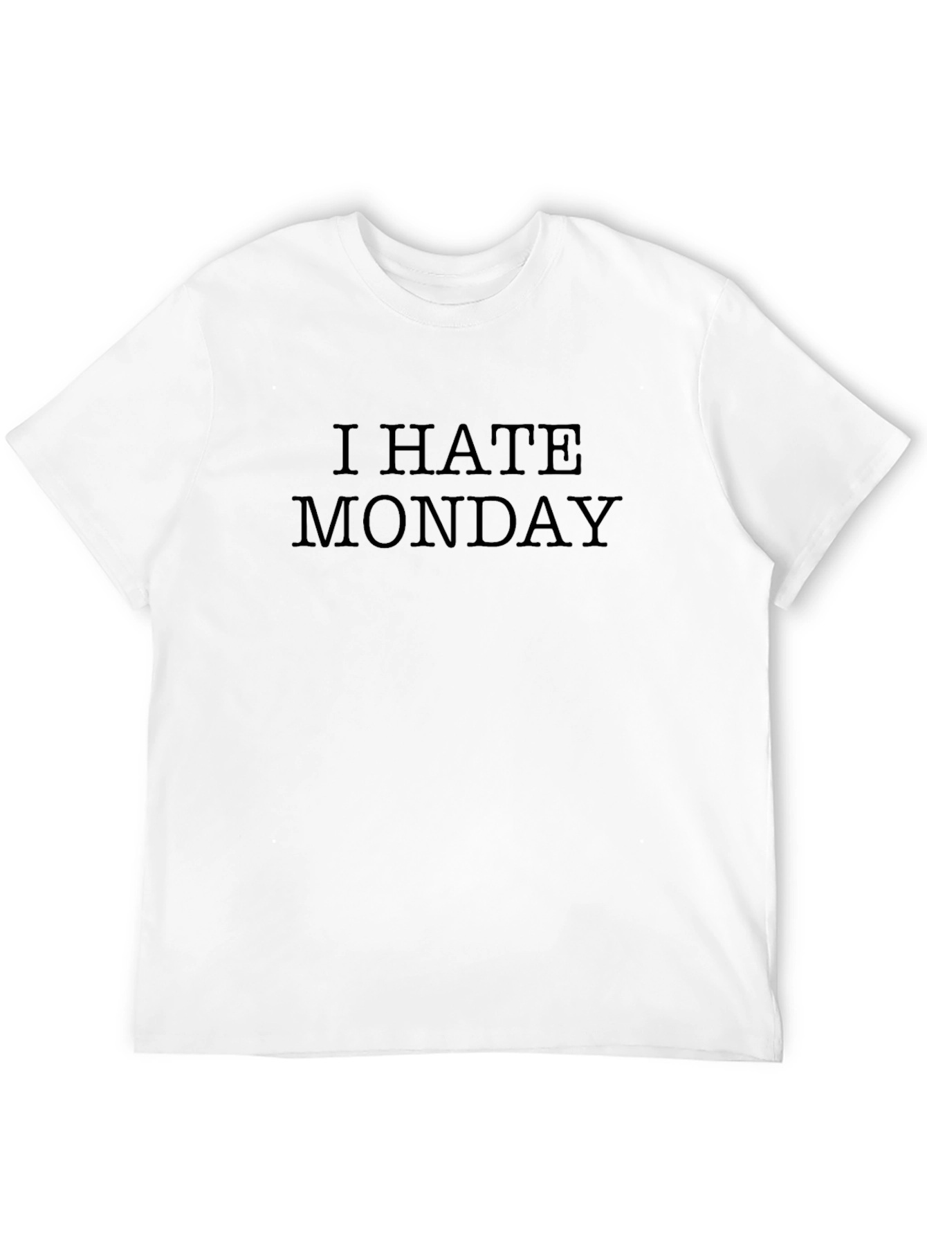 I Hate Monday Black T-Shirt