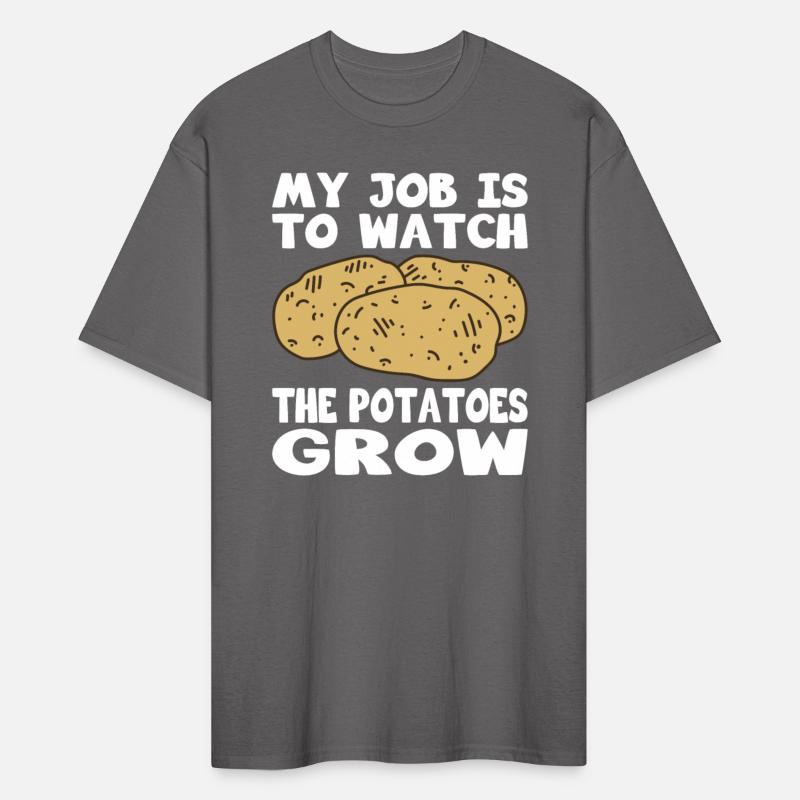 Farmer watch the potatoes grow farming farmers
