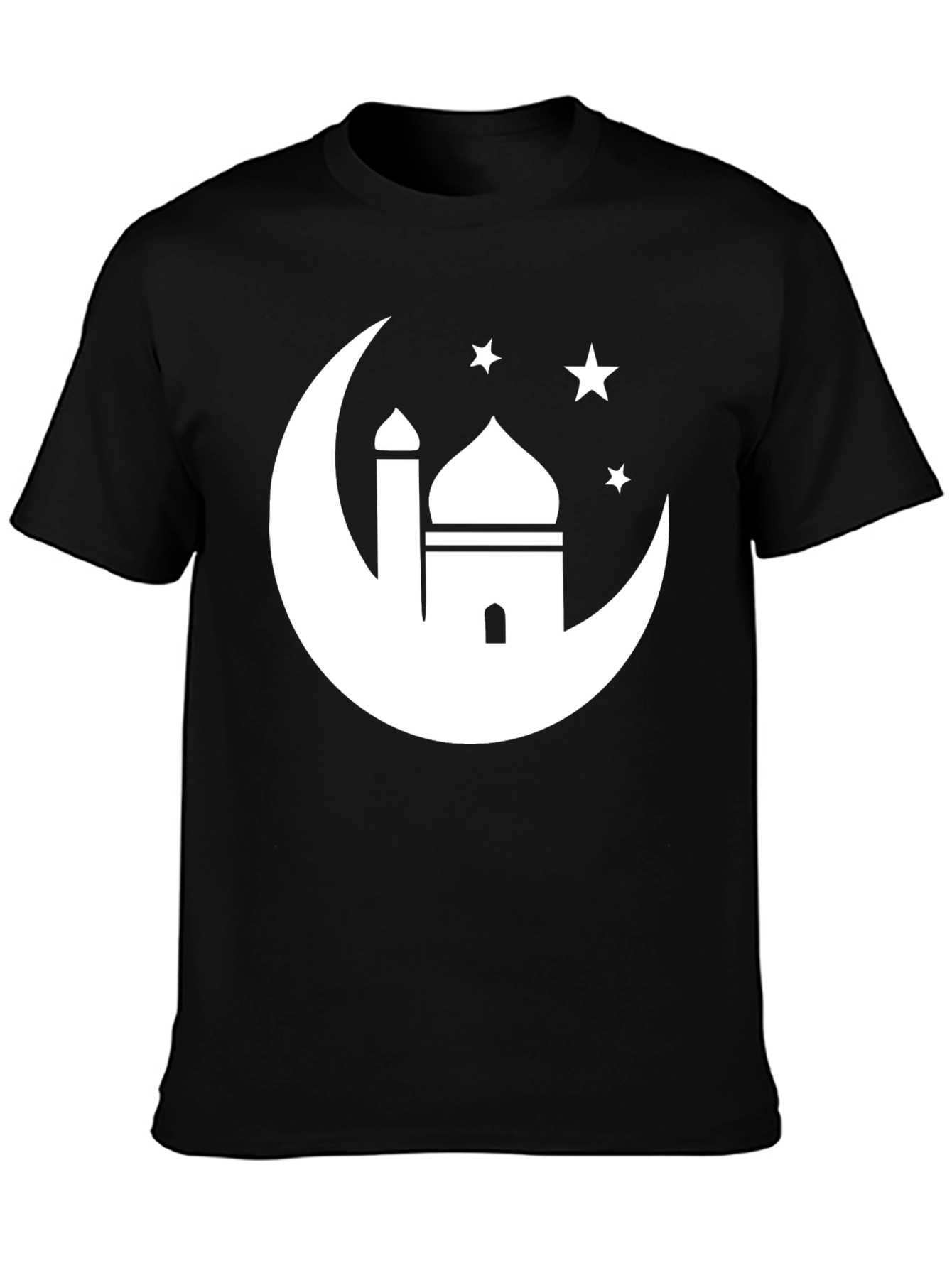 Mosque Moon Star Graphic Tee - Black