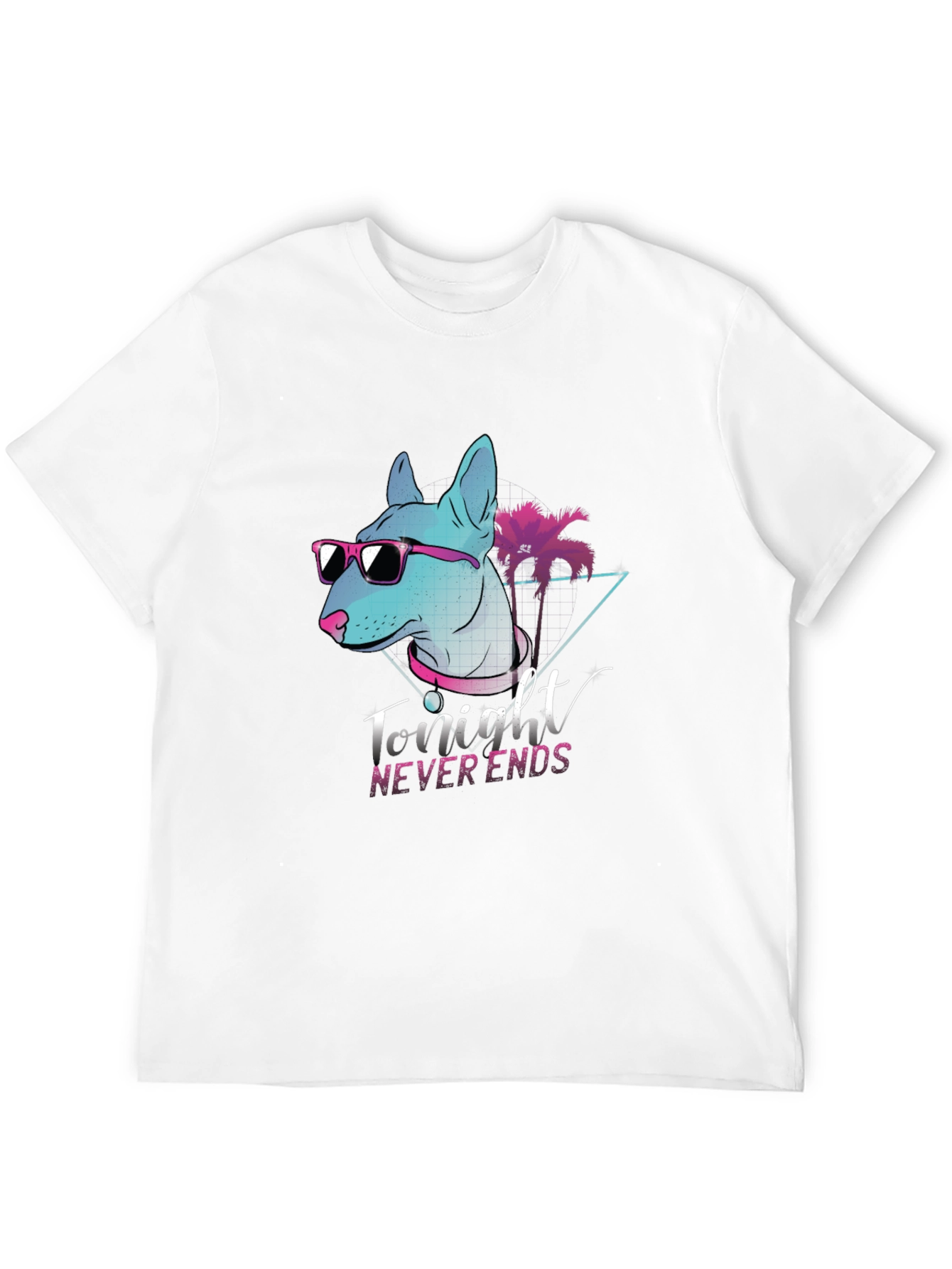 Retro Dog Graphic Tee - Tonight Never Ends
