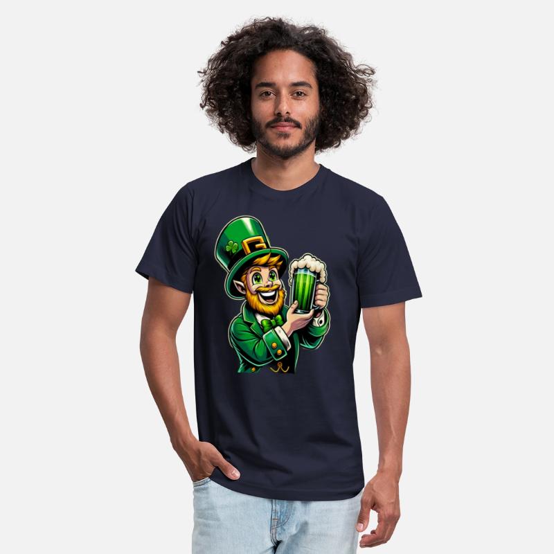 Funny Leprechaun with beer mug St. Patrick's Day
