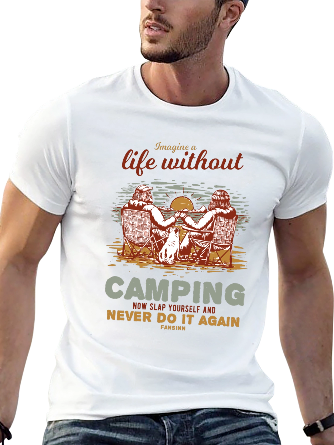 Camping Life Graphic T-Shirt - Outdoors Adventure Tee