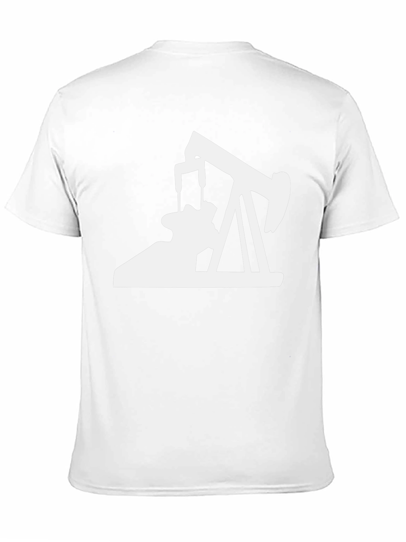 Oil Rig Graphic Tee - Black Cotton Comfort