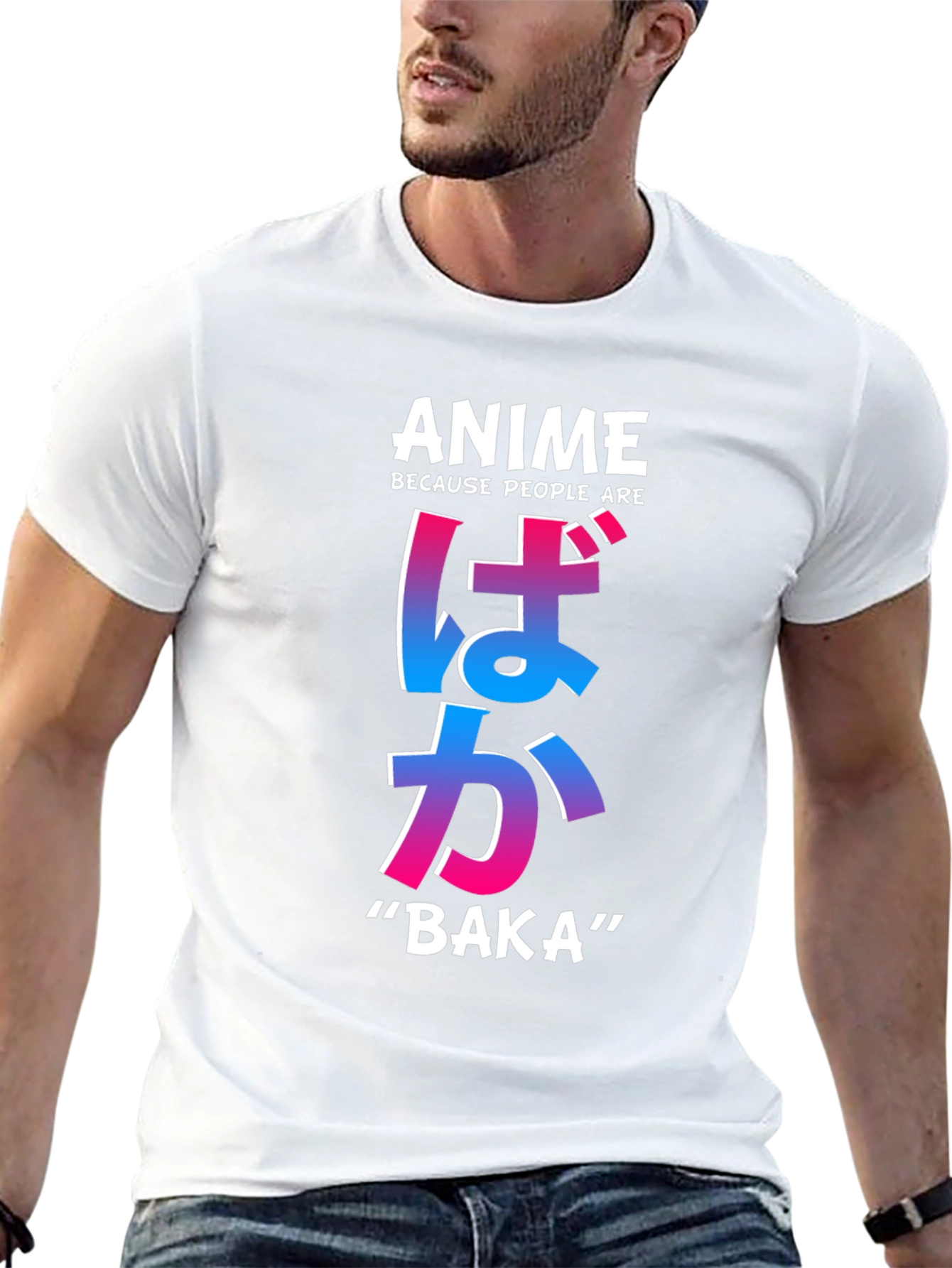 Anime Baka T-Shirt - Trendy Graphic Tee