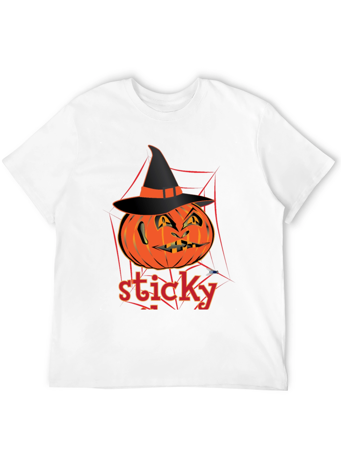 Halloween Pumpkin Sticky T-Shirt