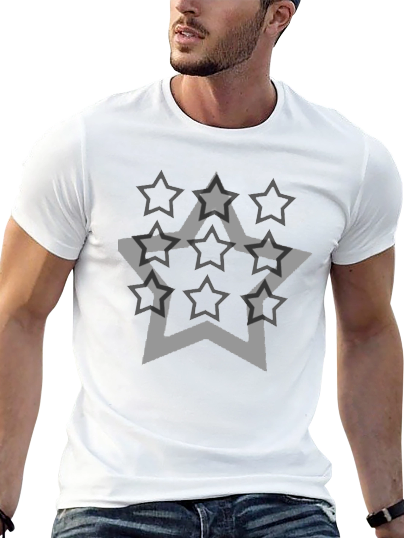 Star Graphic Black Tee