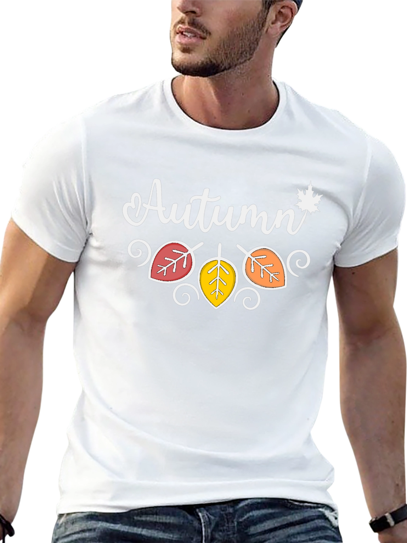 Autumn Leaves Graphic T-Shirt - Fall Season