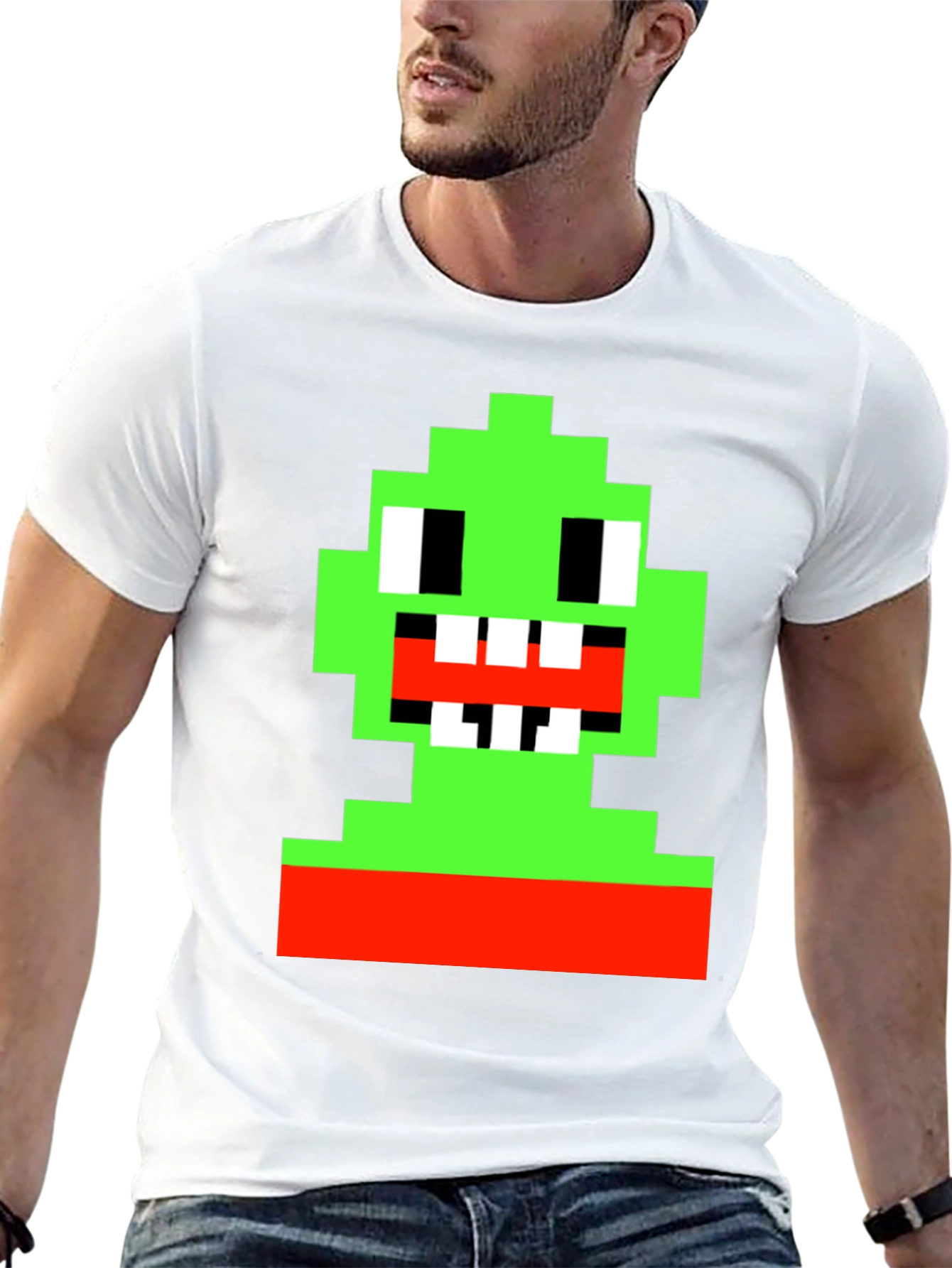 Pixel Monster Graphic Tee - Retro Gamer Style