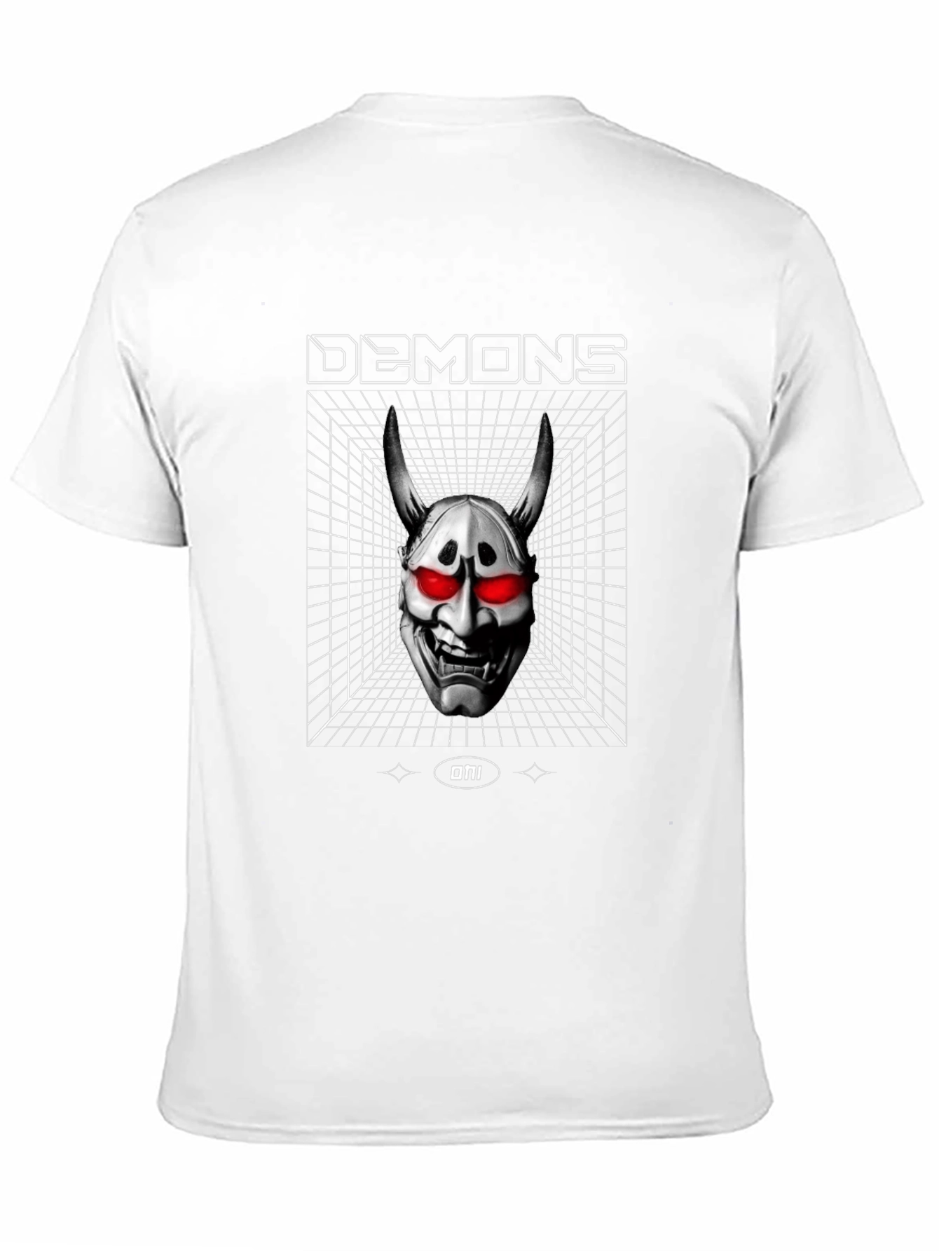 Demons Oni Mask Graphic T-Shirt