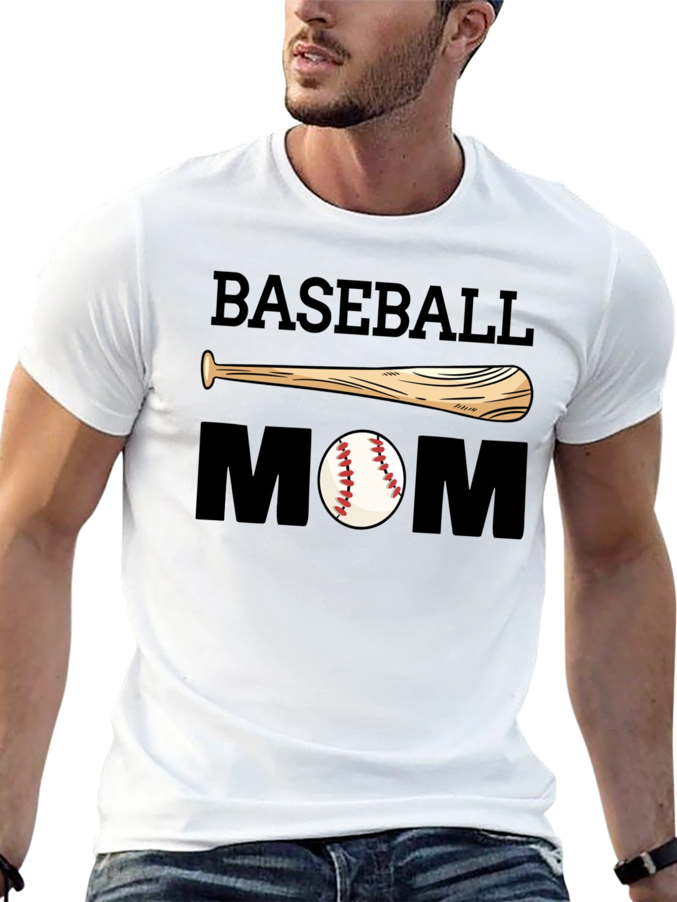 Baseball Mom Graphic T-Shirt